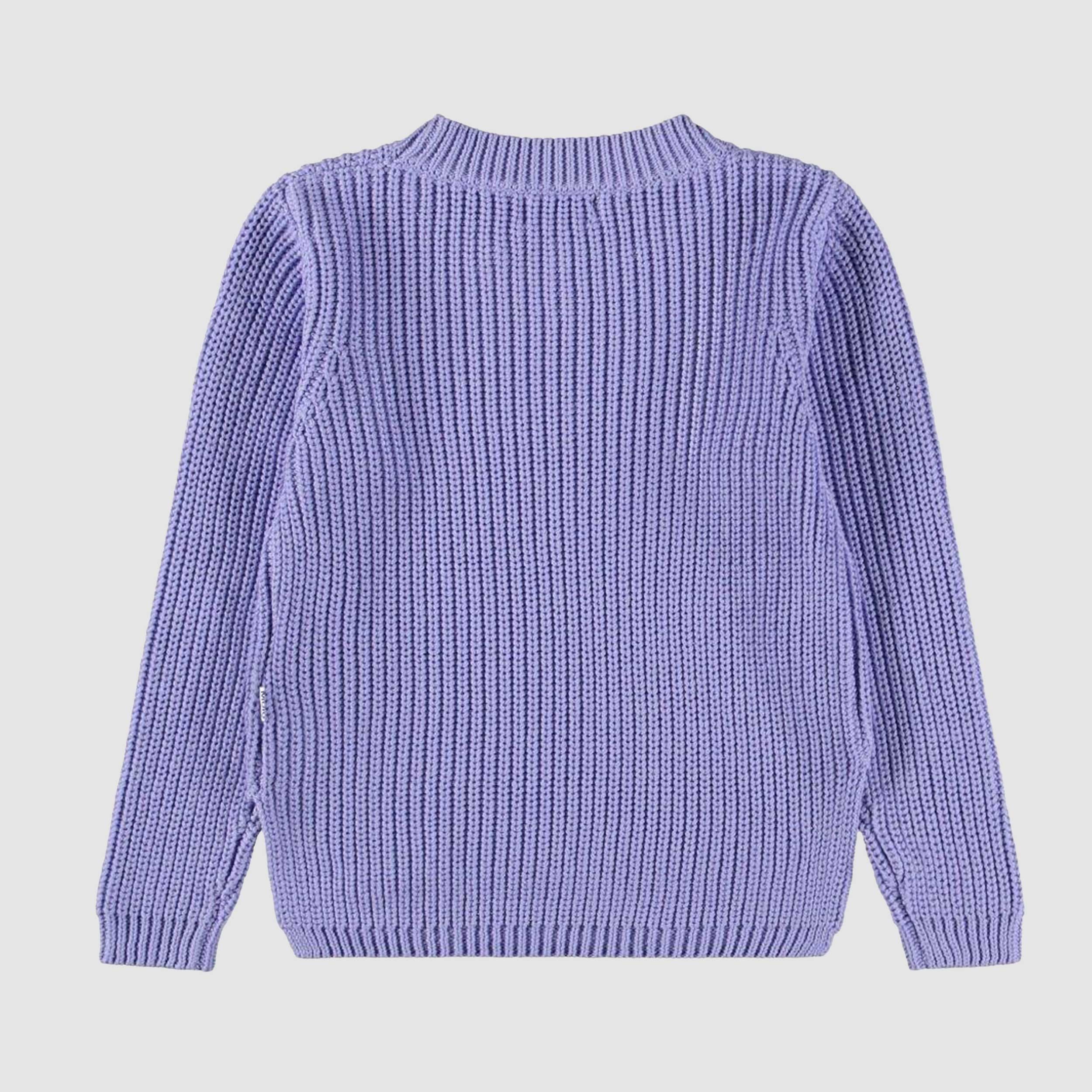 Maglione Lilla Gillis Lavorato a Maglia Firmato MOLO