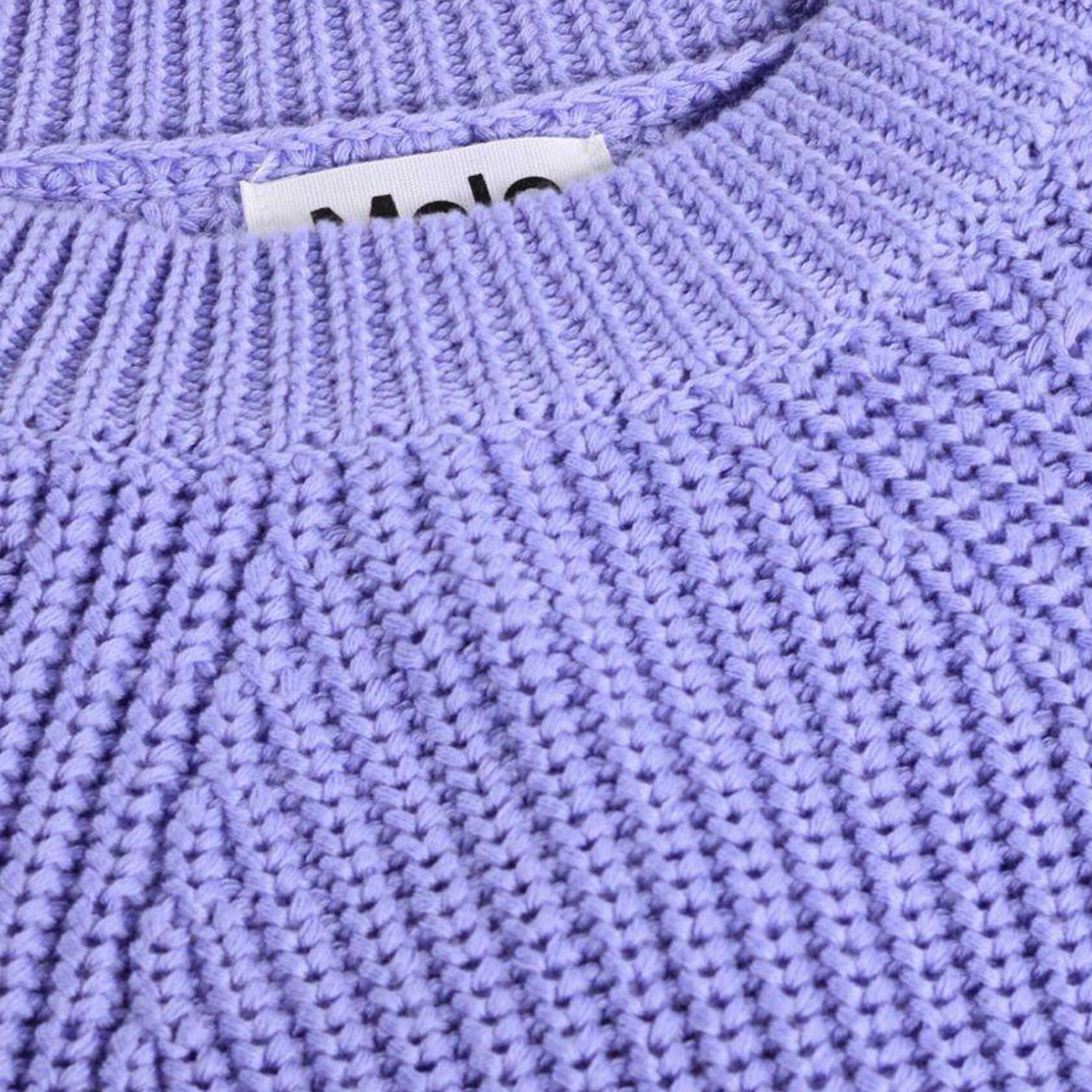 Maglione Lilla Gillis Lavorato a Maglia Firmato MOLO