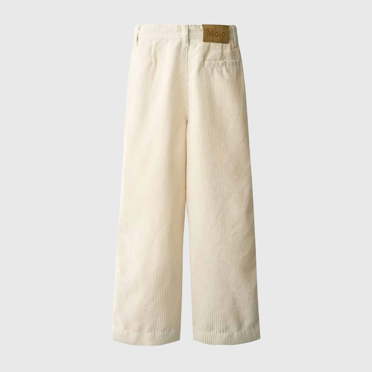 Beige Alaine Ribbed Velvet Trousers for Boys by MOLO