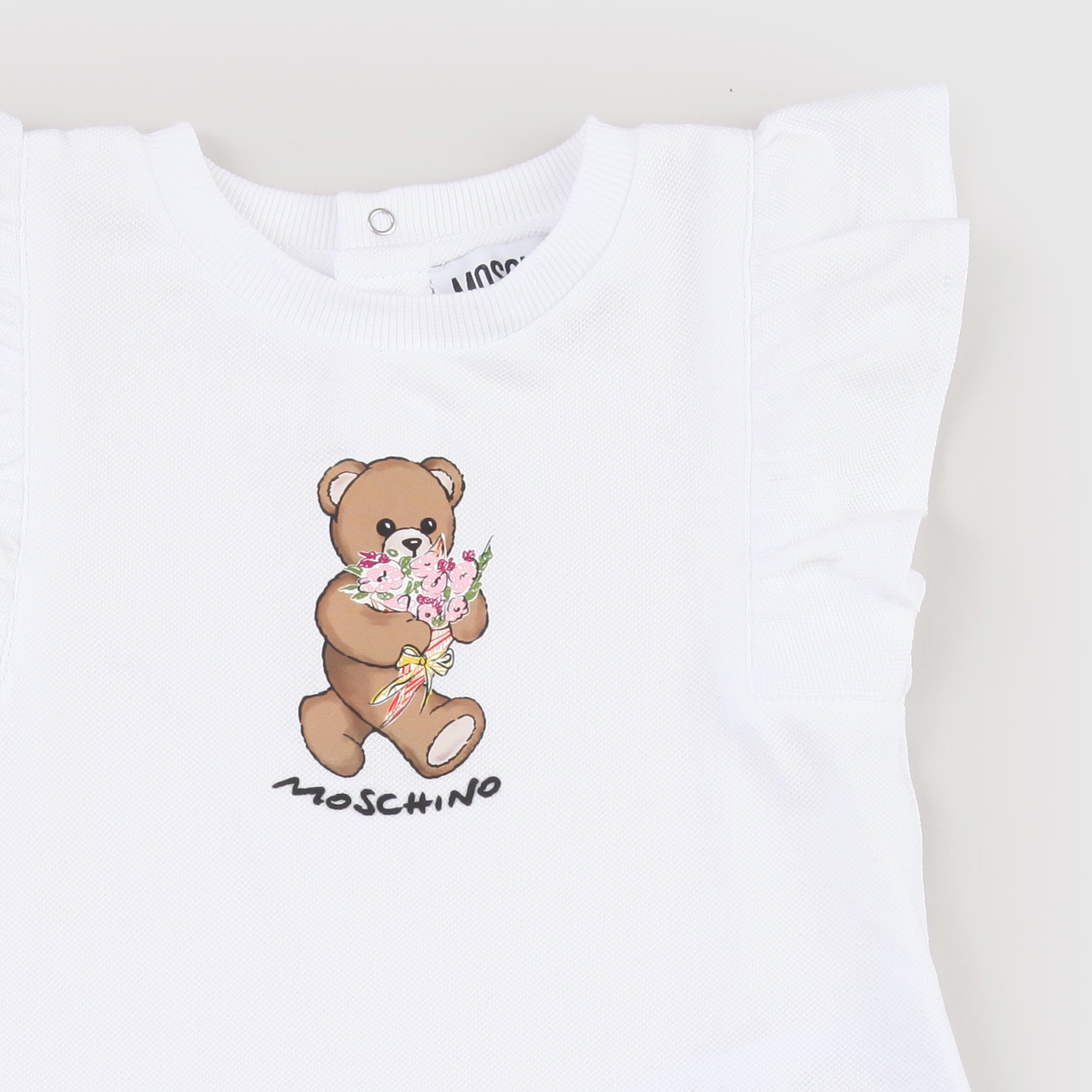 Abito Bianco con Rouge Firmato MOSCHINO