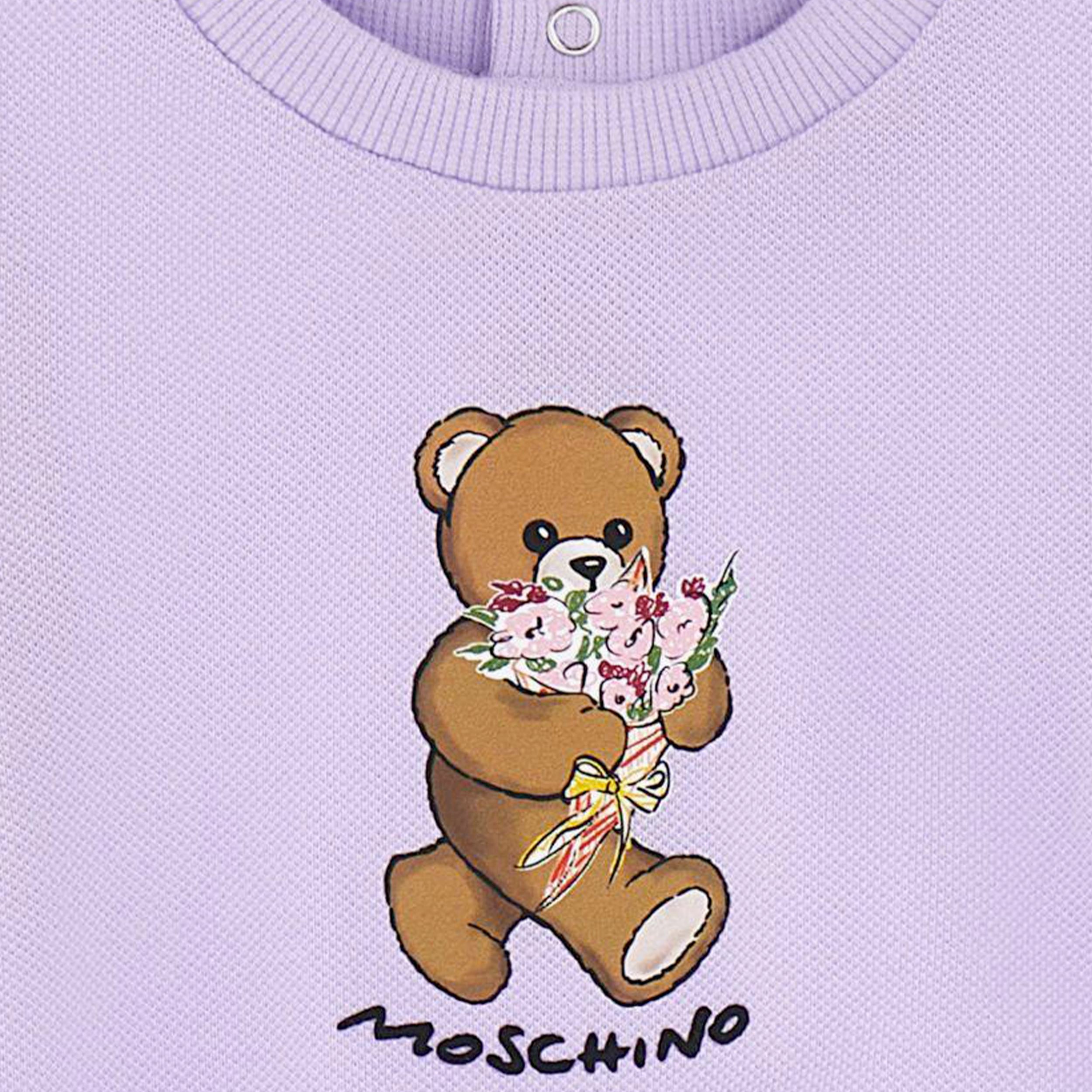 Moschino Wisteria Ribbed Neck Dress