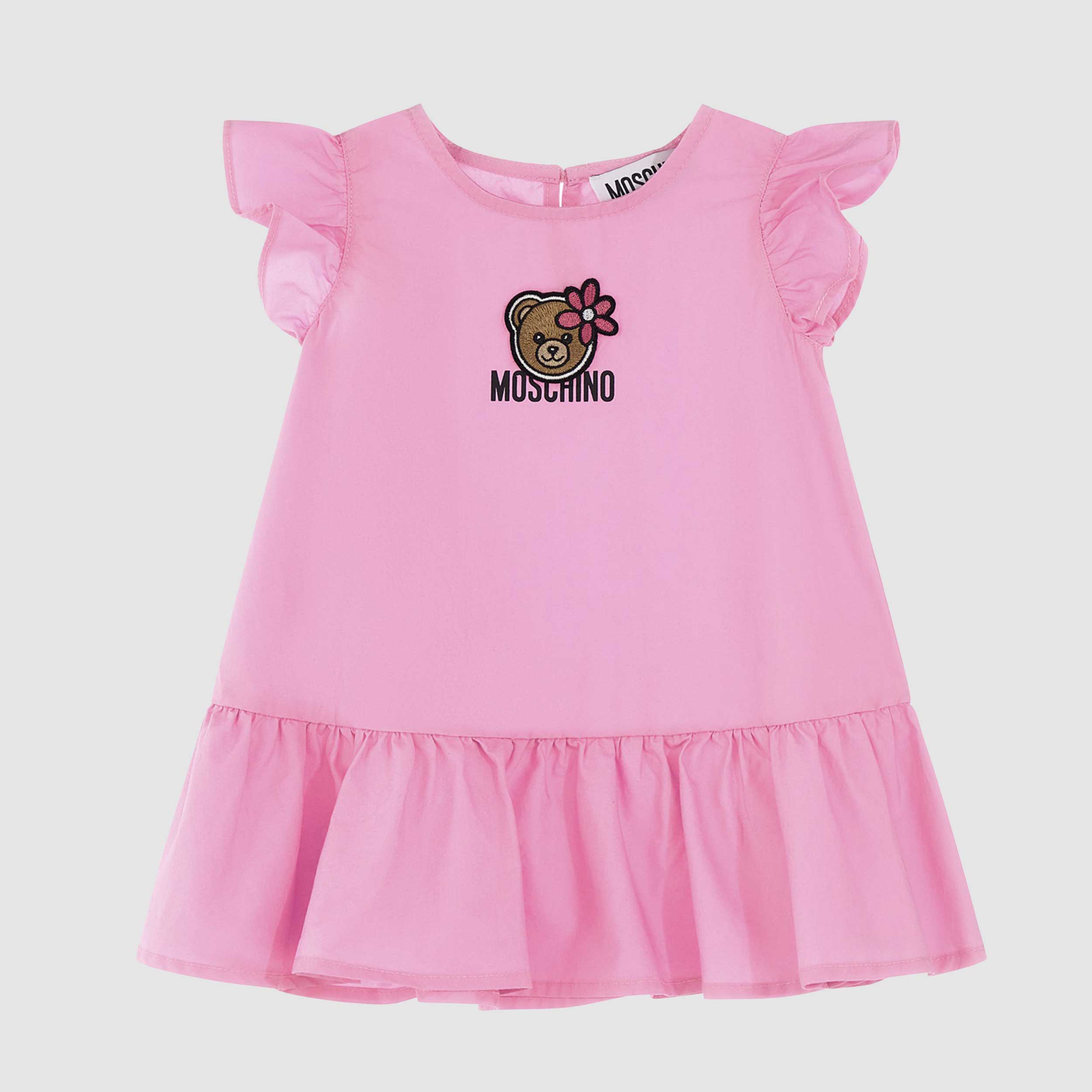 Abito Rosa Smanicato con Teddy By MOSCHINO