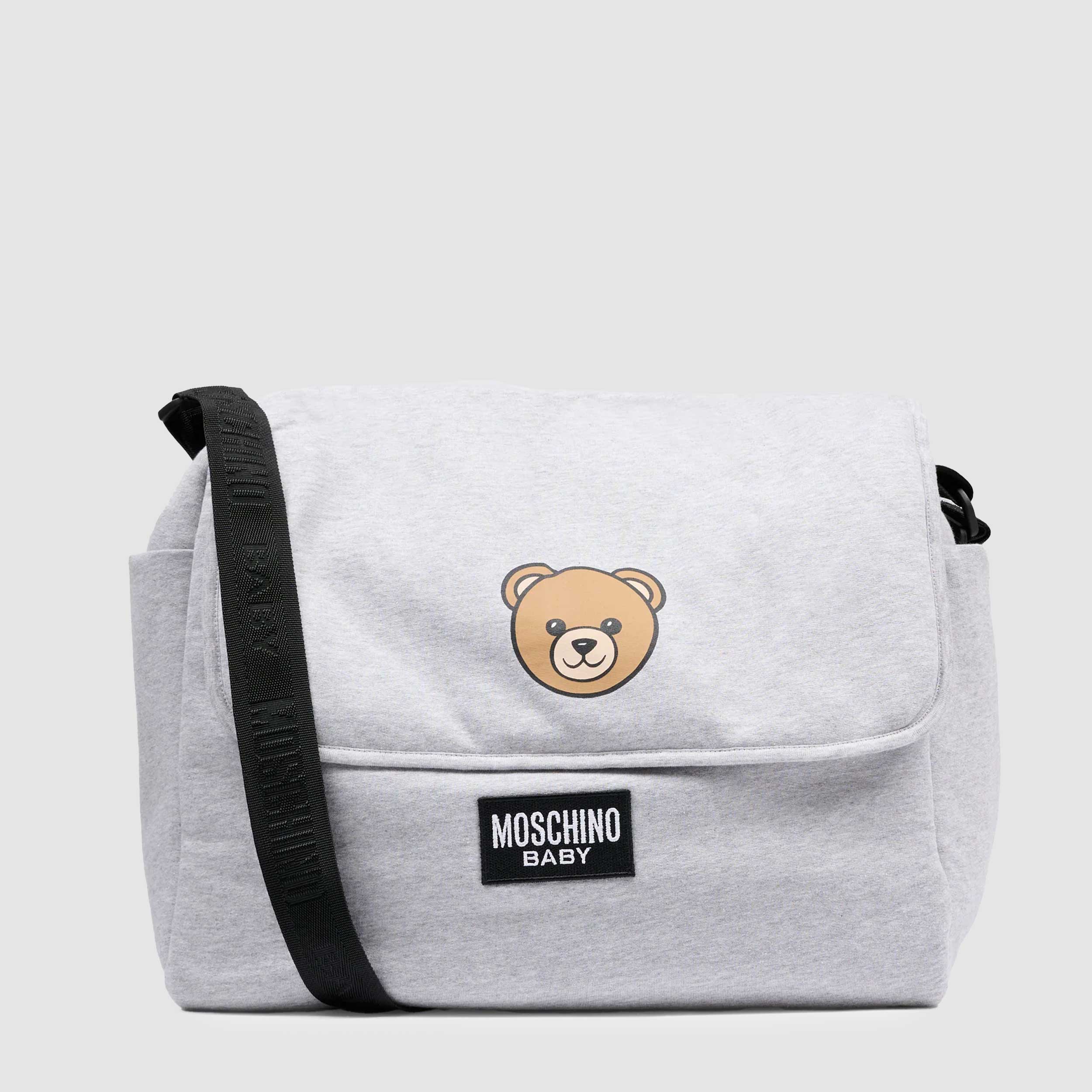 Borsa Mamma Grigia di Cotone Firmata MOSCHINO