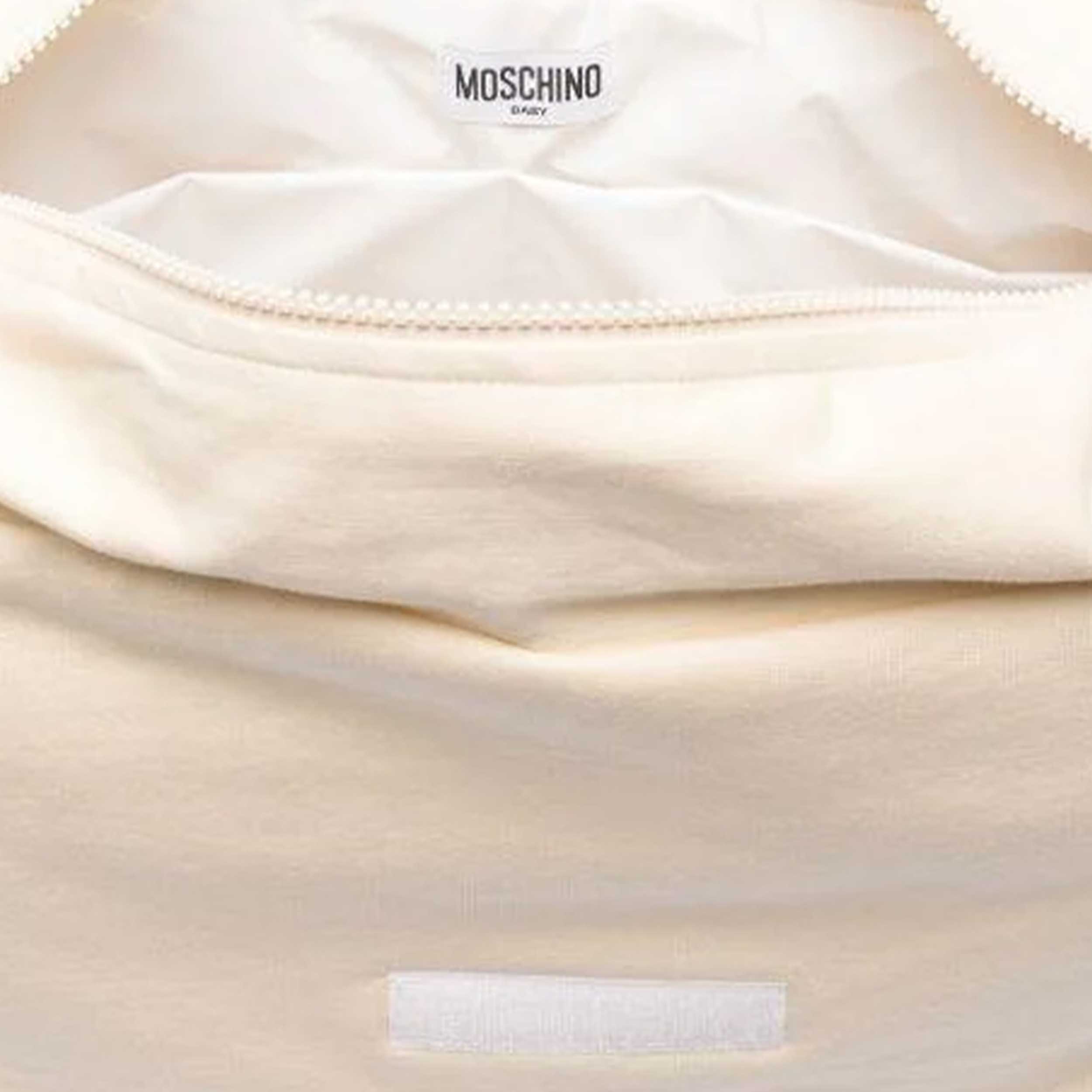 Borsa Mamma Beige con Stampa Teddy Firmata MOSCHINO