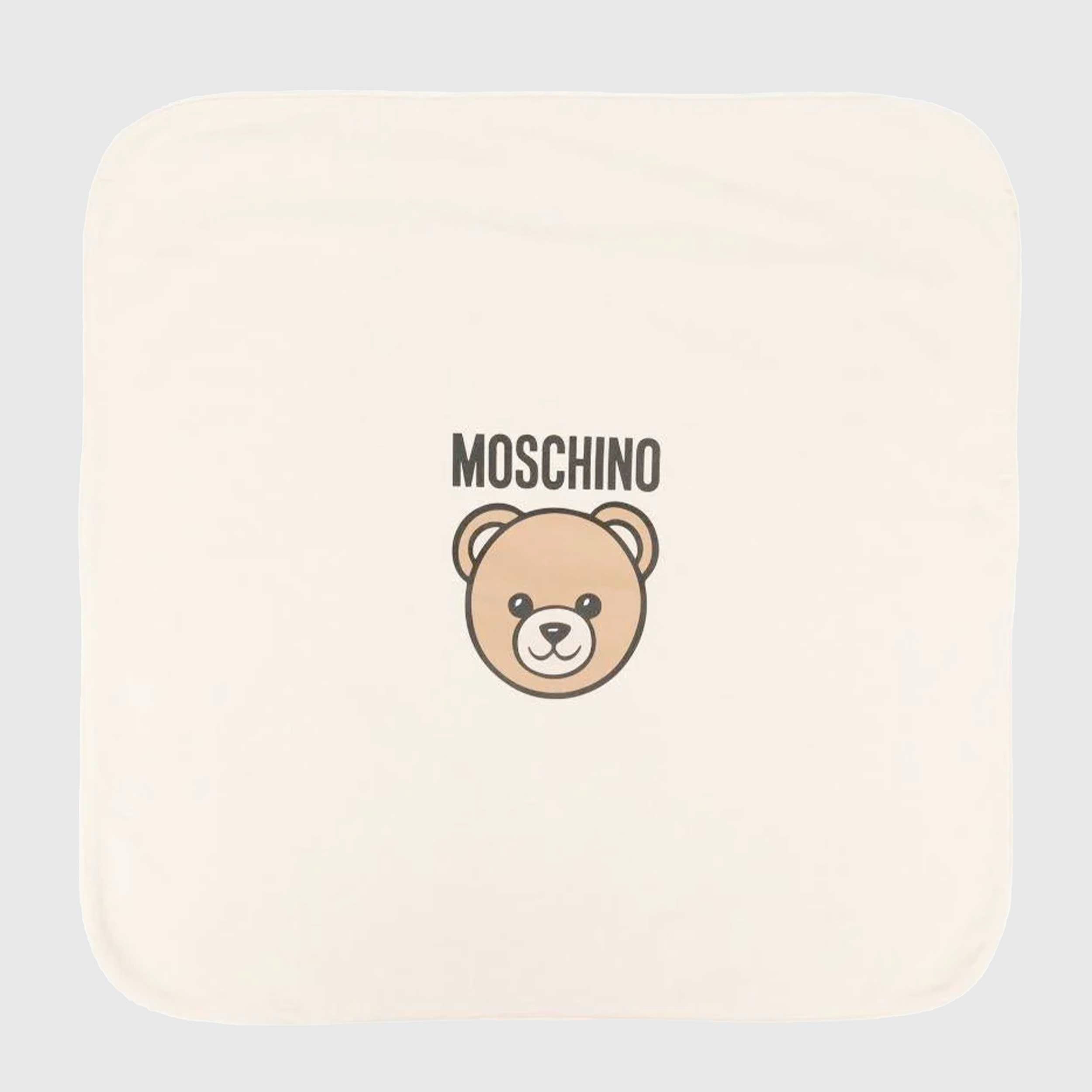 Copertina Beige per Neonati Firmata MOSCHINO