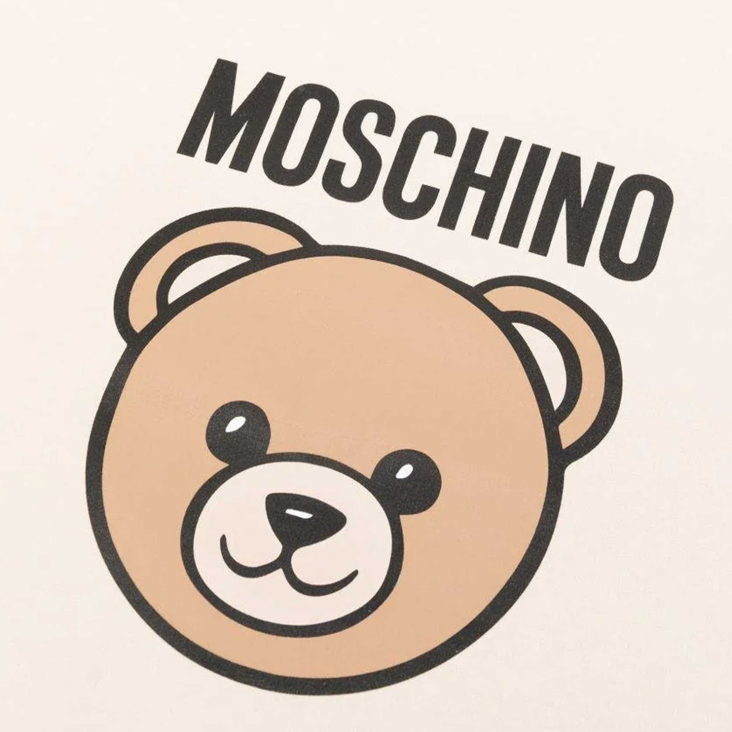 Copertina Beige per Neonati Firmata MOSCHINO