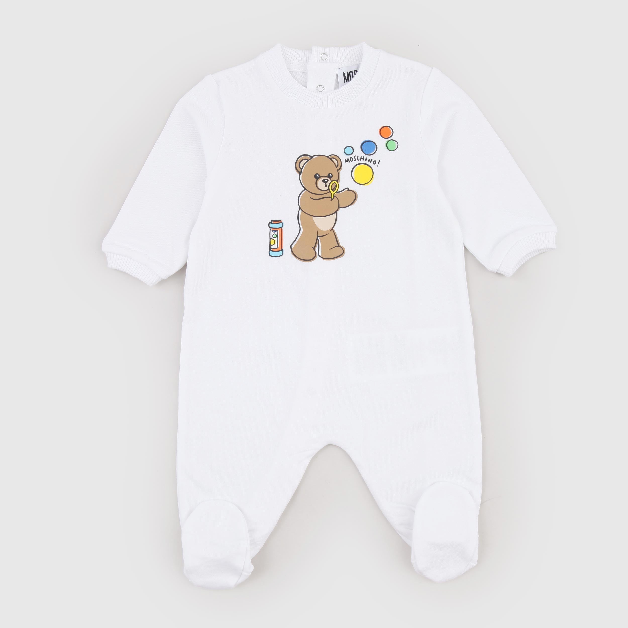 Tutina Bianca con Stampa sul Retro Firmata MOSCHINO