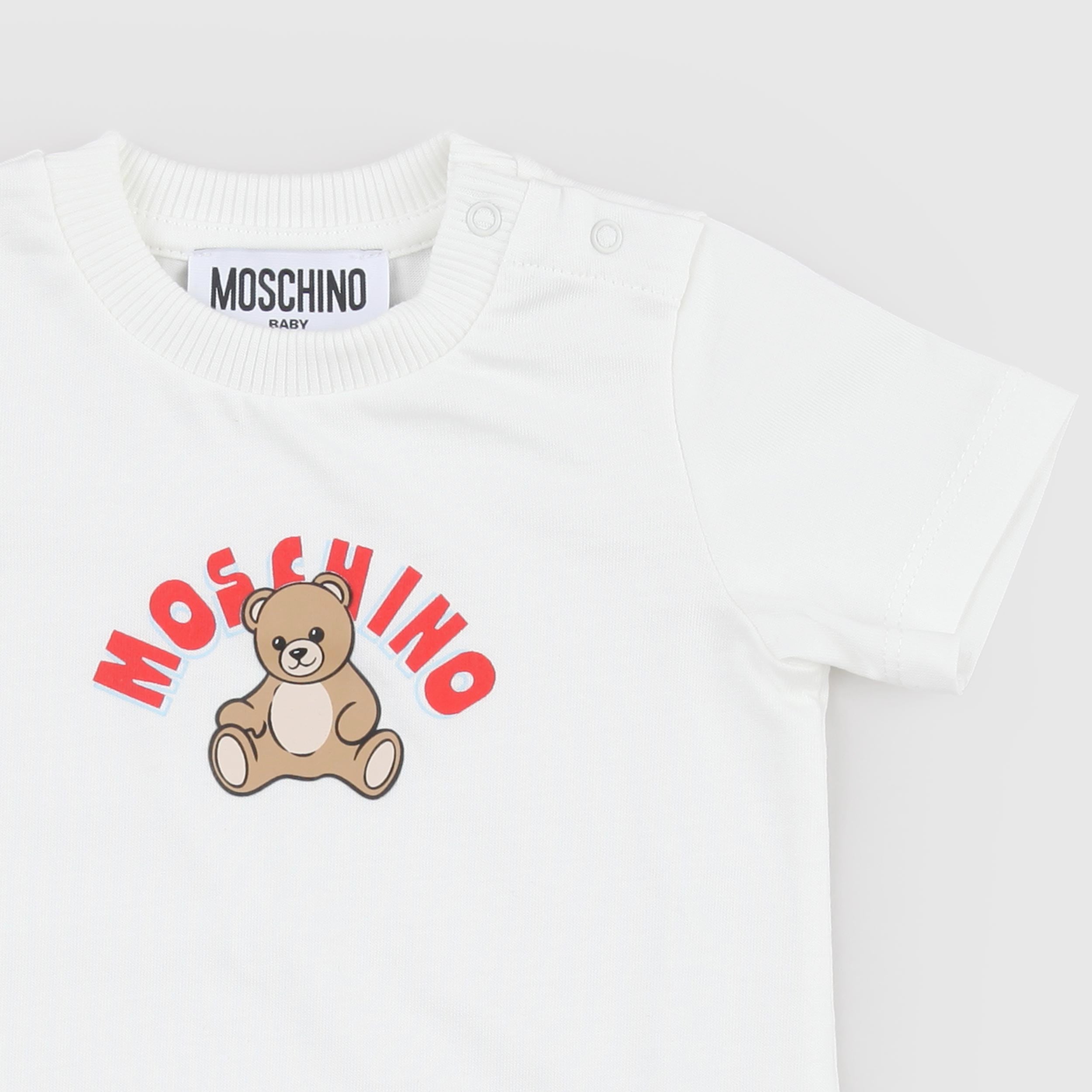 Tutina Bianca con Doppia Apertura Firmata MOSCHINO