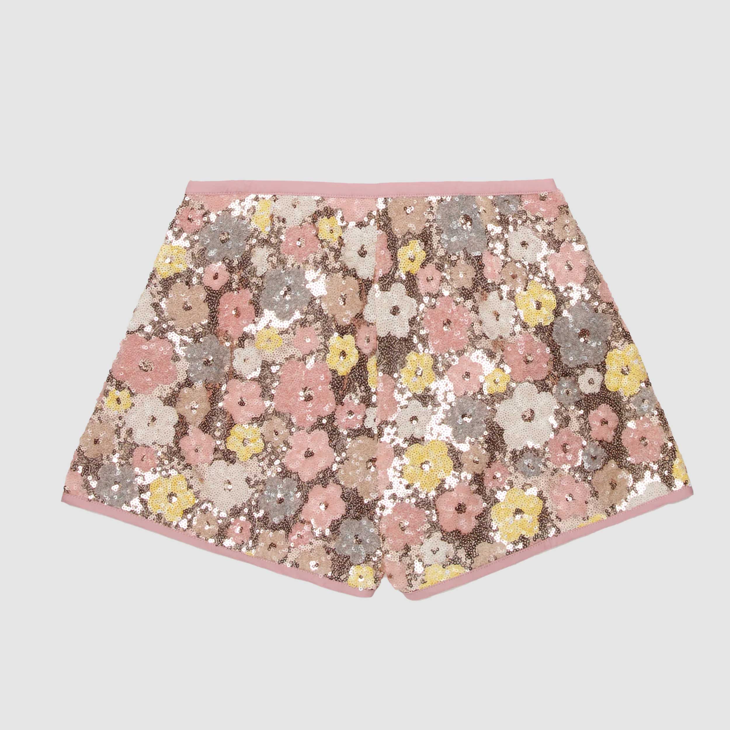 Bermuda Rosa Con Applicazione Paillettes Firmato N.21