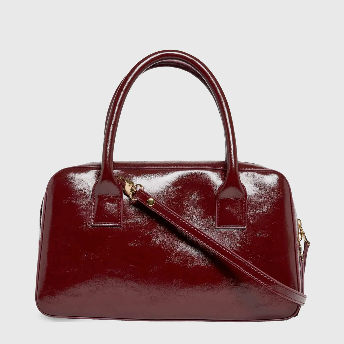 Bordeaux bag with Applied Pockets Signed MM6