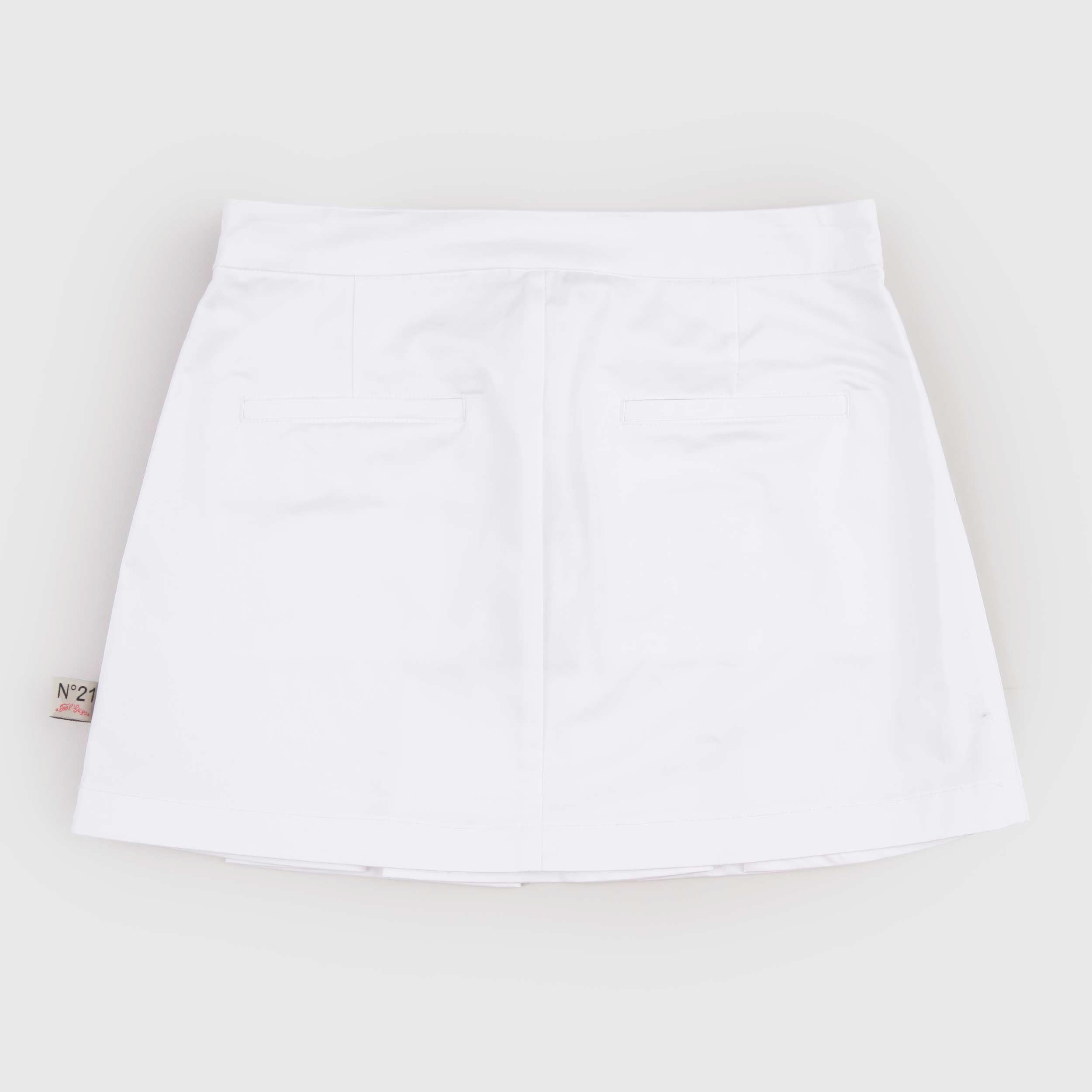 White Skirt with Side Zip by N 21