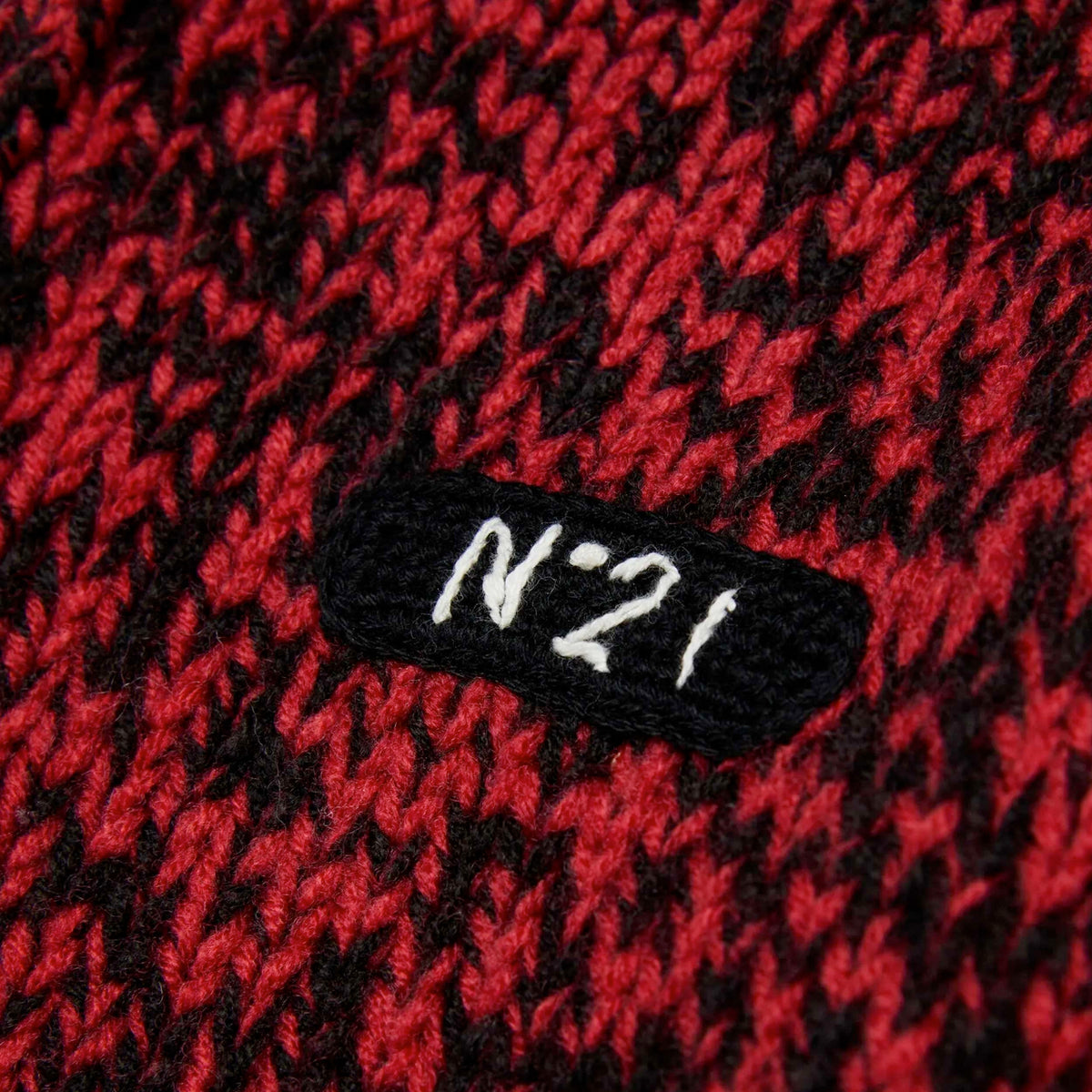 Red and Black Pullover with Tag for Girl by MM6