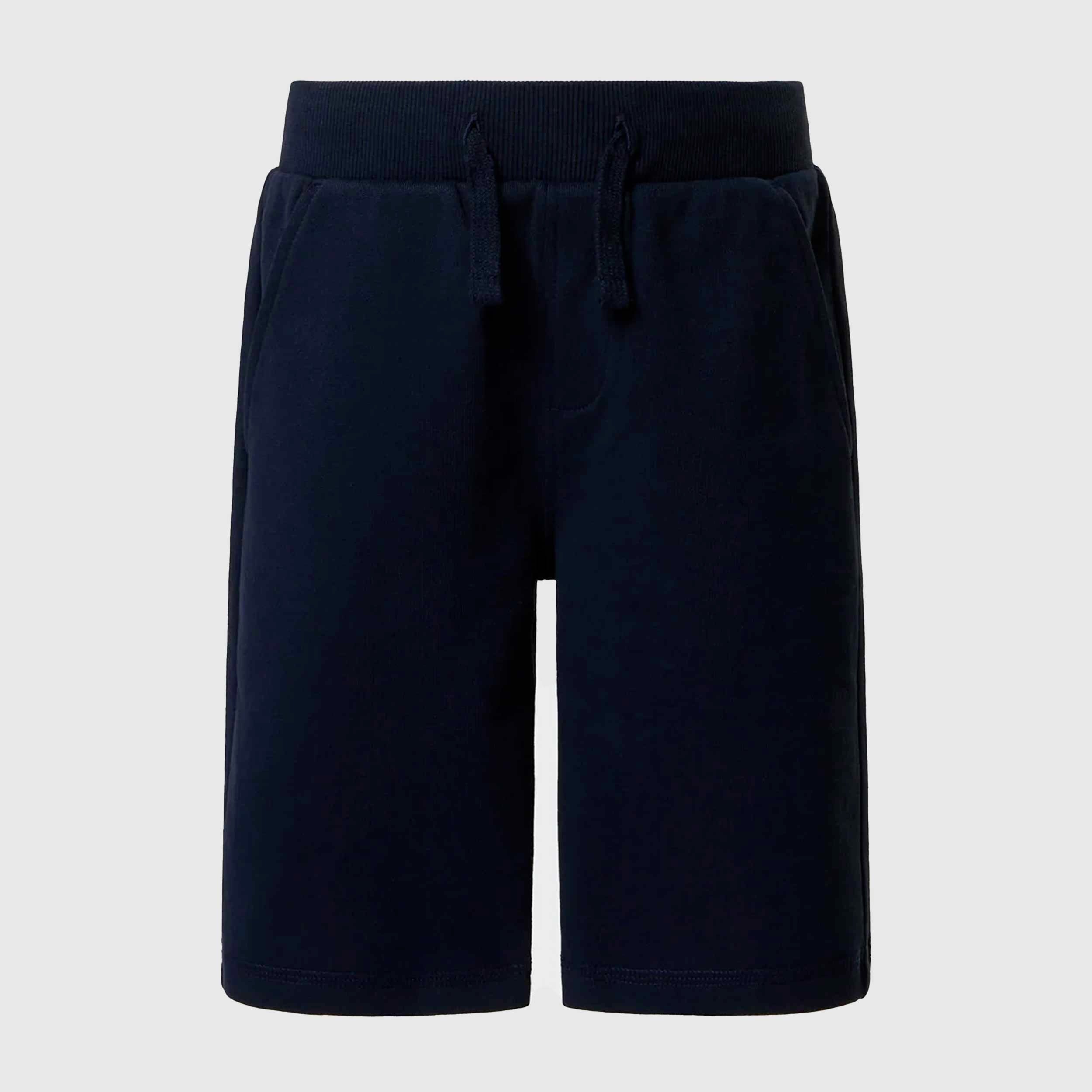 Blue Fleece Bermuda Shorts with Signature NORTH SAILS Logo