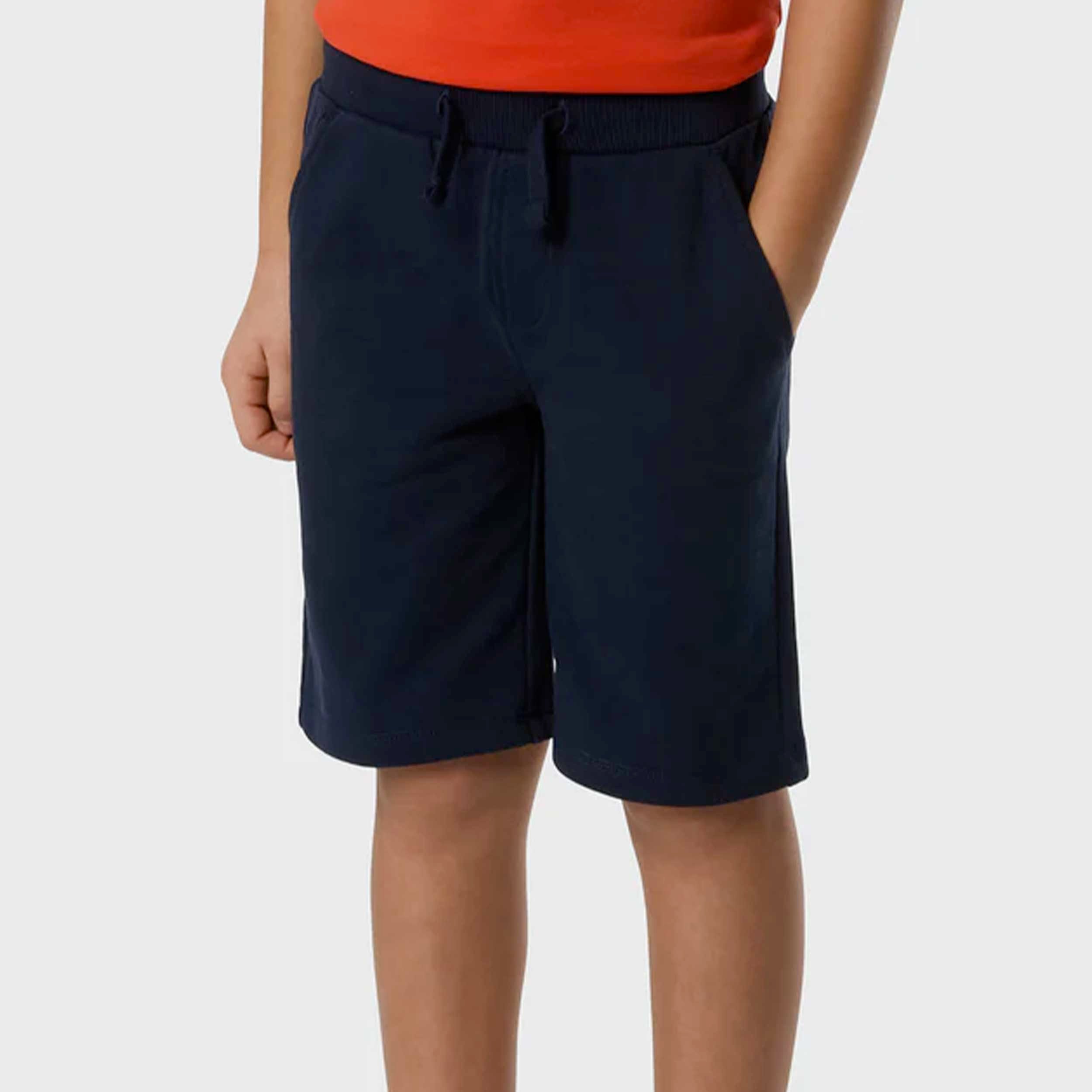 Blue Fleece Bermuda Shorts with Signature NORTH SAILS Logo