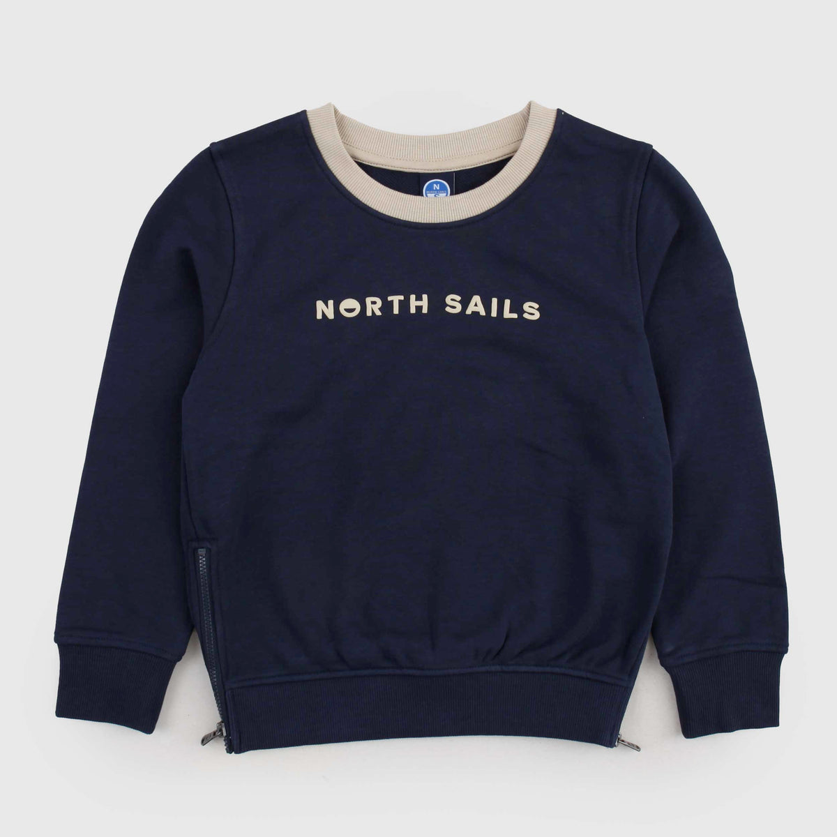Felpa Blu Navy con Logo a Contrasto per Ragazzi NORTH SAILS