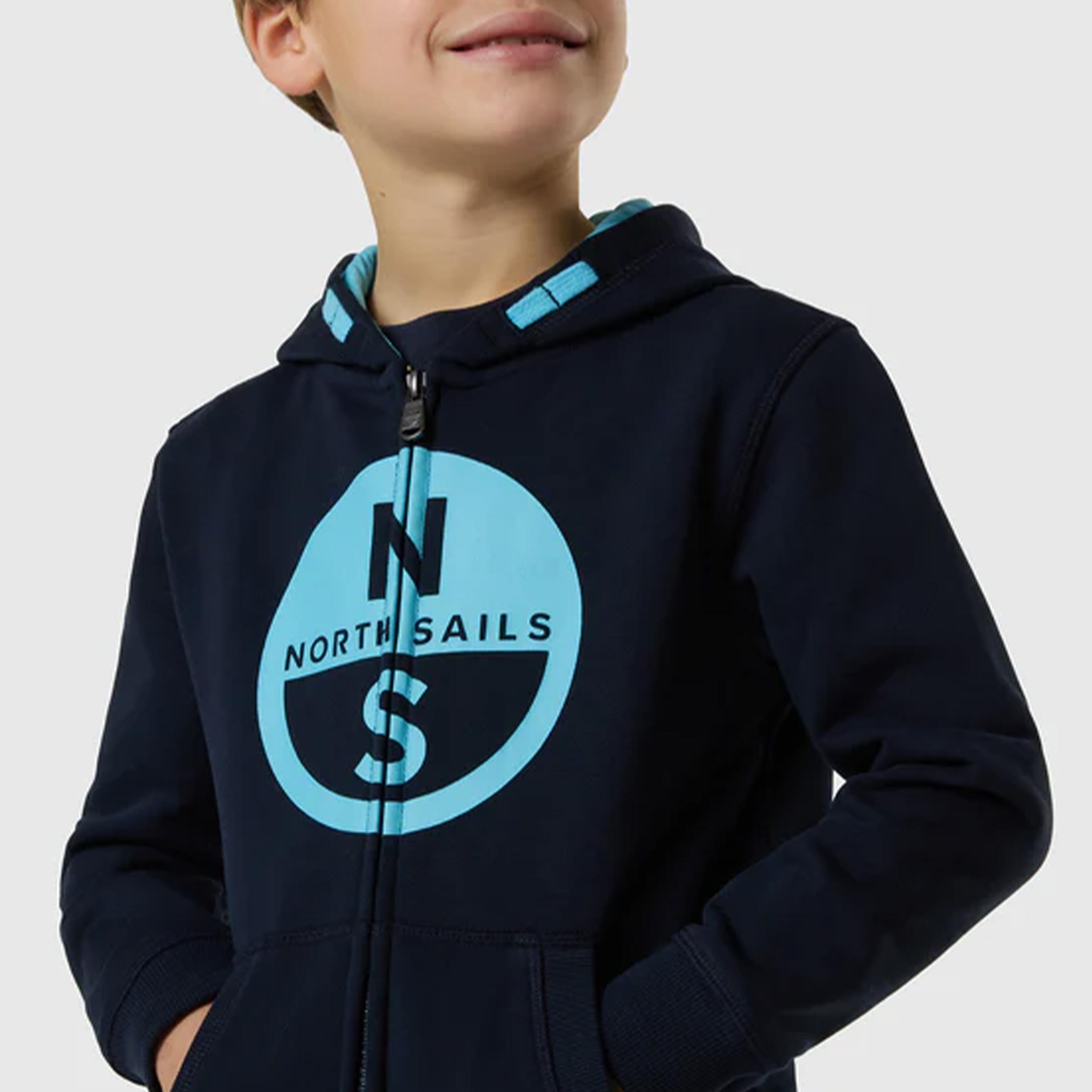 Felpa Blu e Celeste Firmata CP COMPANY