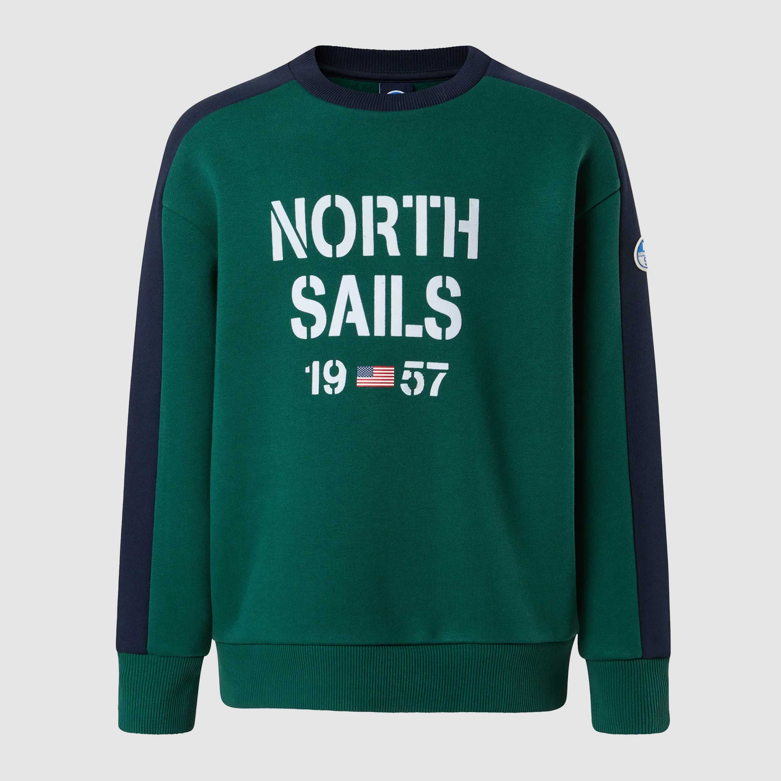 Felpa Con Stampa Flock Firmata NORTH SAILS