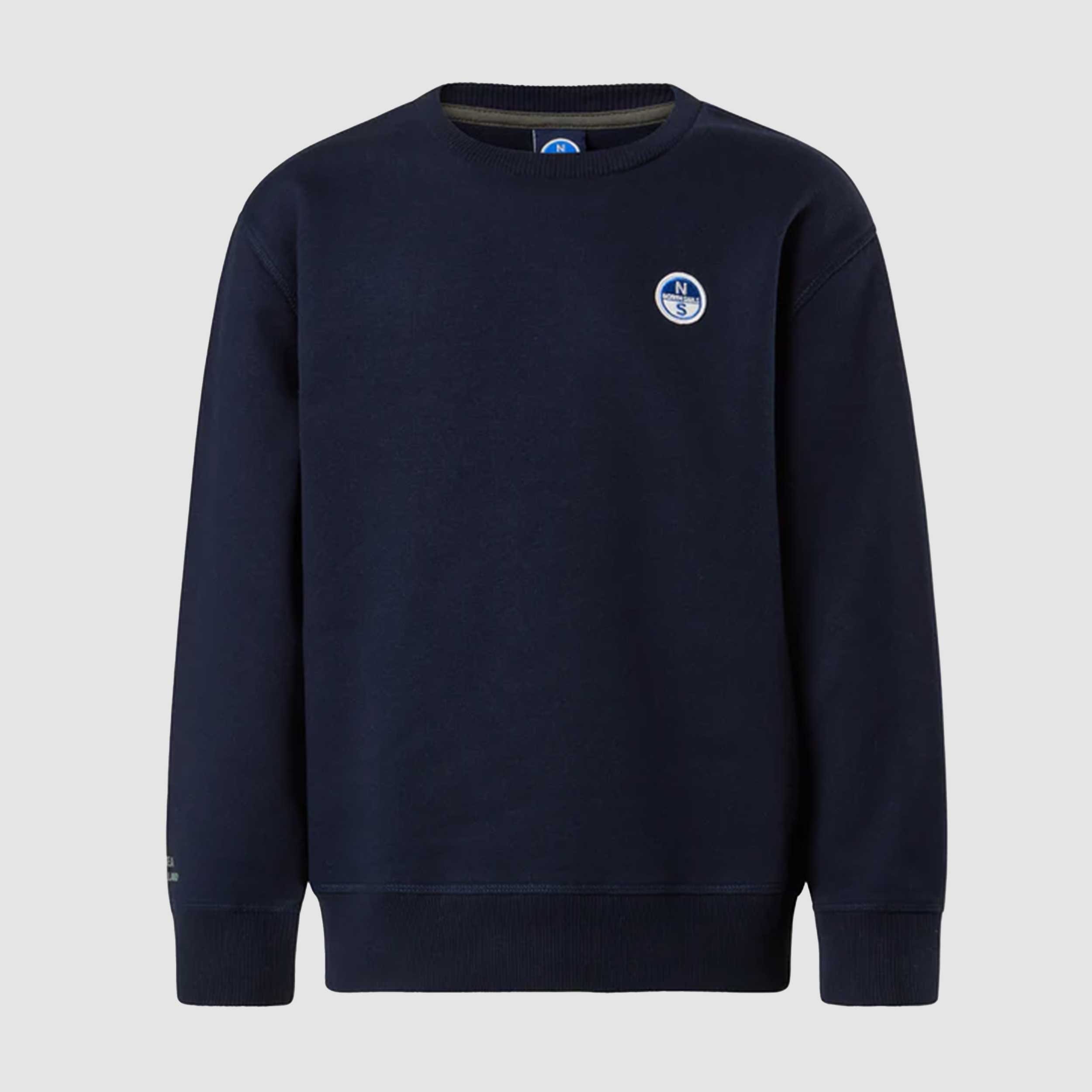 Felpa Blu Con Patch Logo Firmata NORTH SAILS