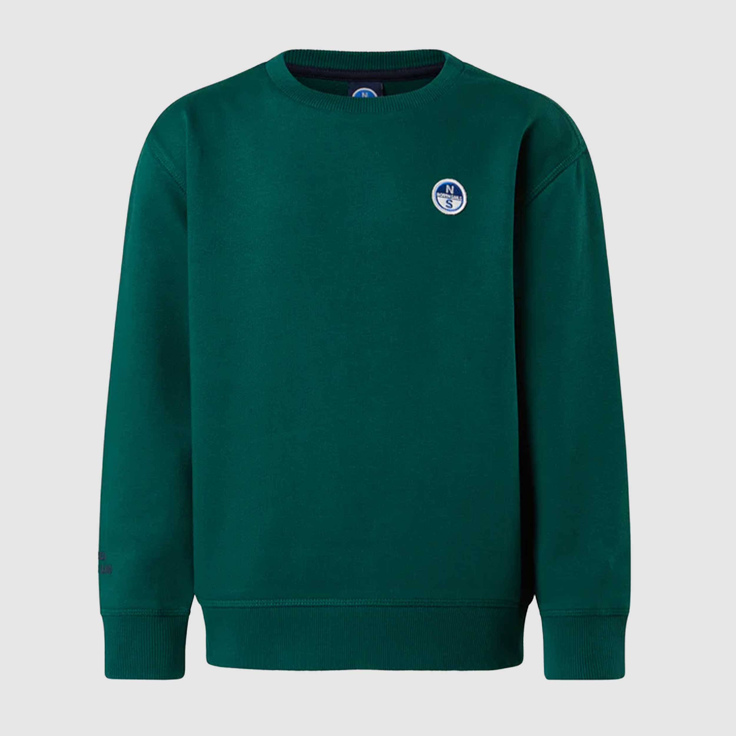 Felpa Verde Con Patch Logo Firmata NORTH SAILS