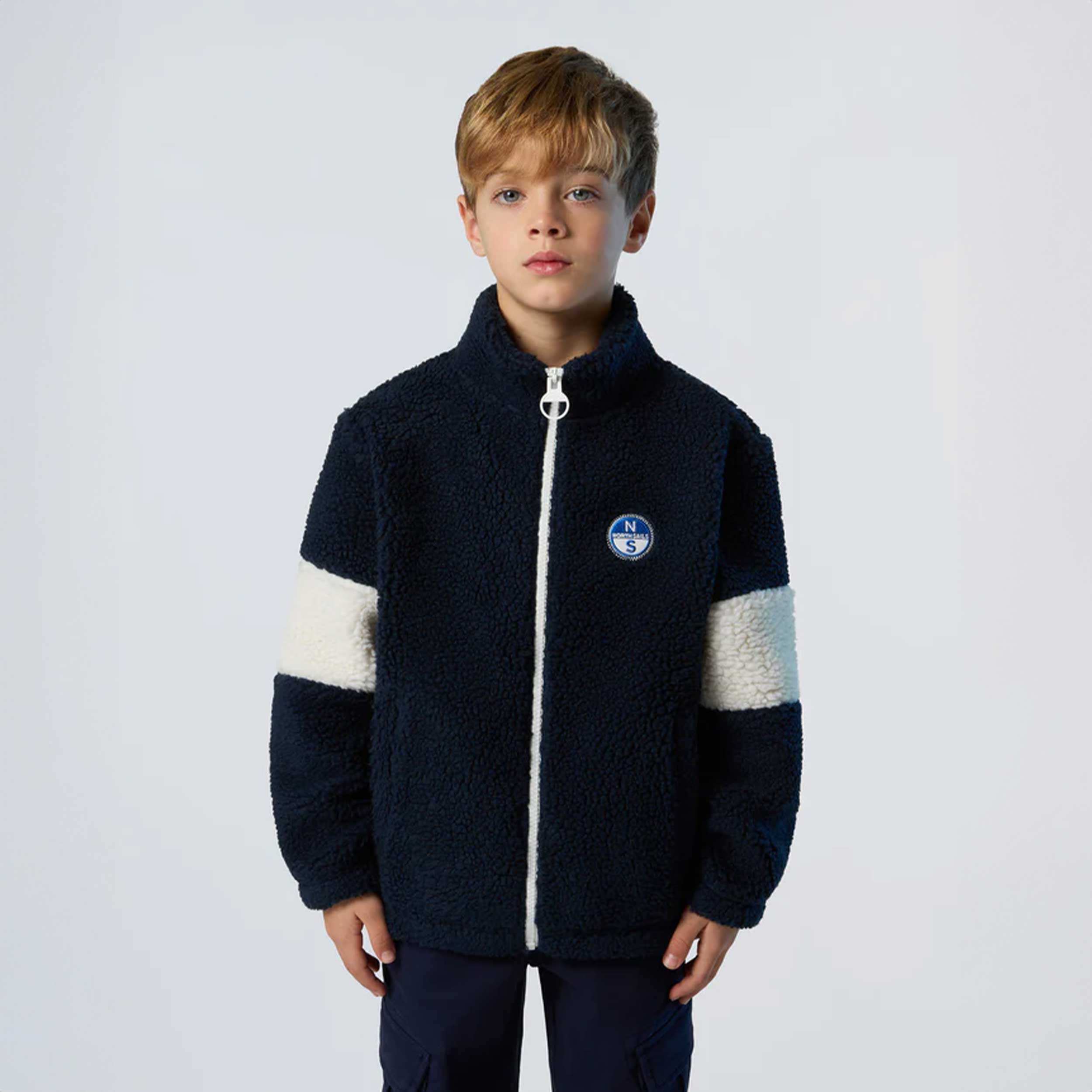 NORTH SAILS Zip-Up Teddy Sweatshirt