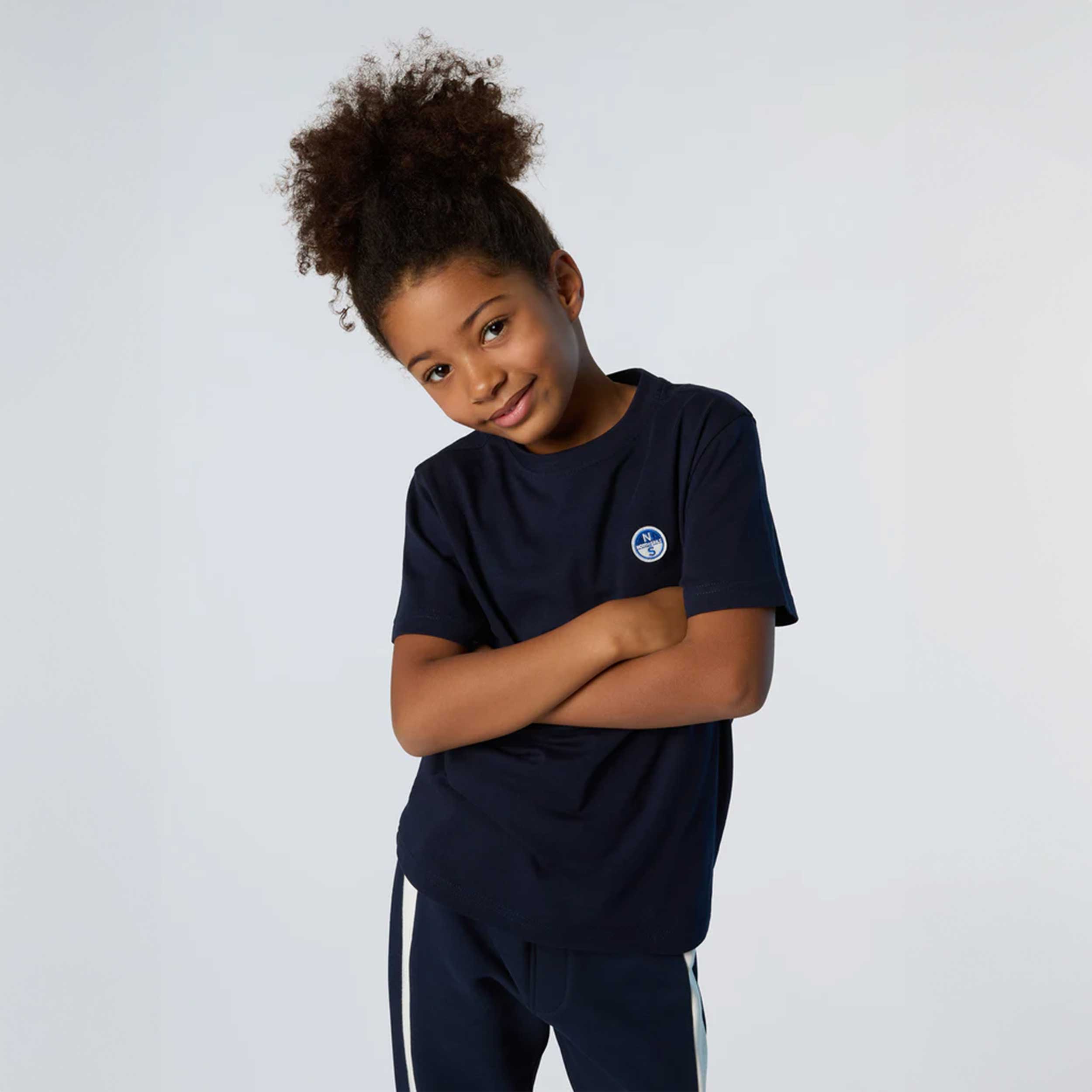 Blue T-shirt With Logoed Patch Signed NORTH SAILS