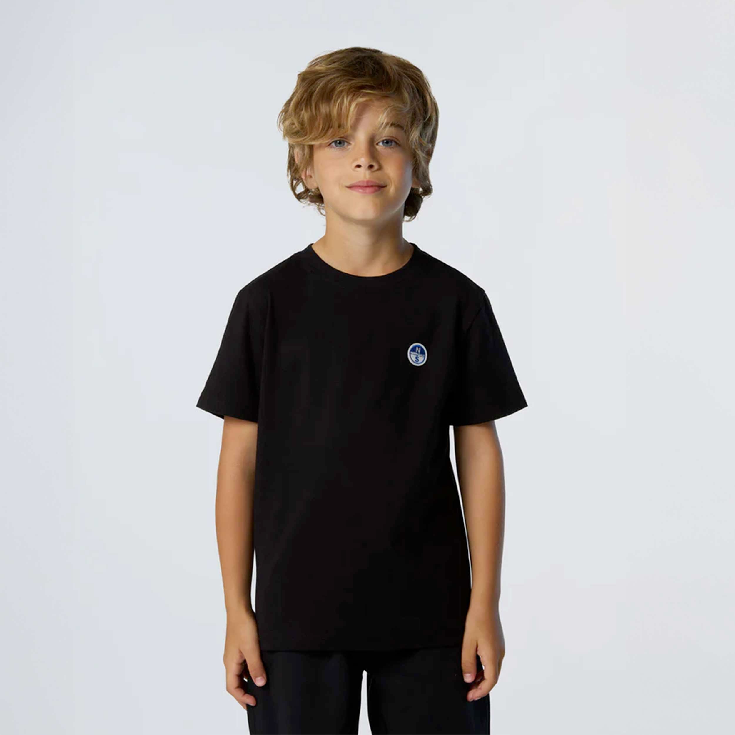 Black T-shirt With Logo Patch Signed NORTH SAILS