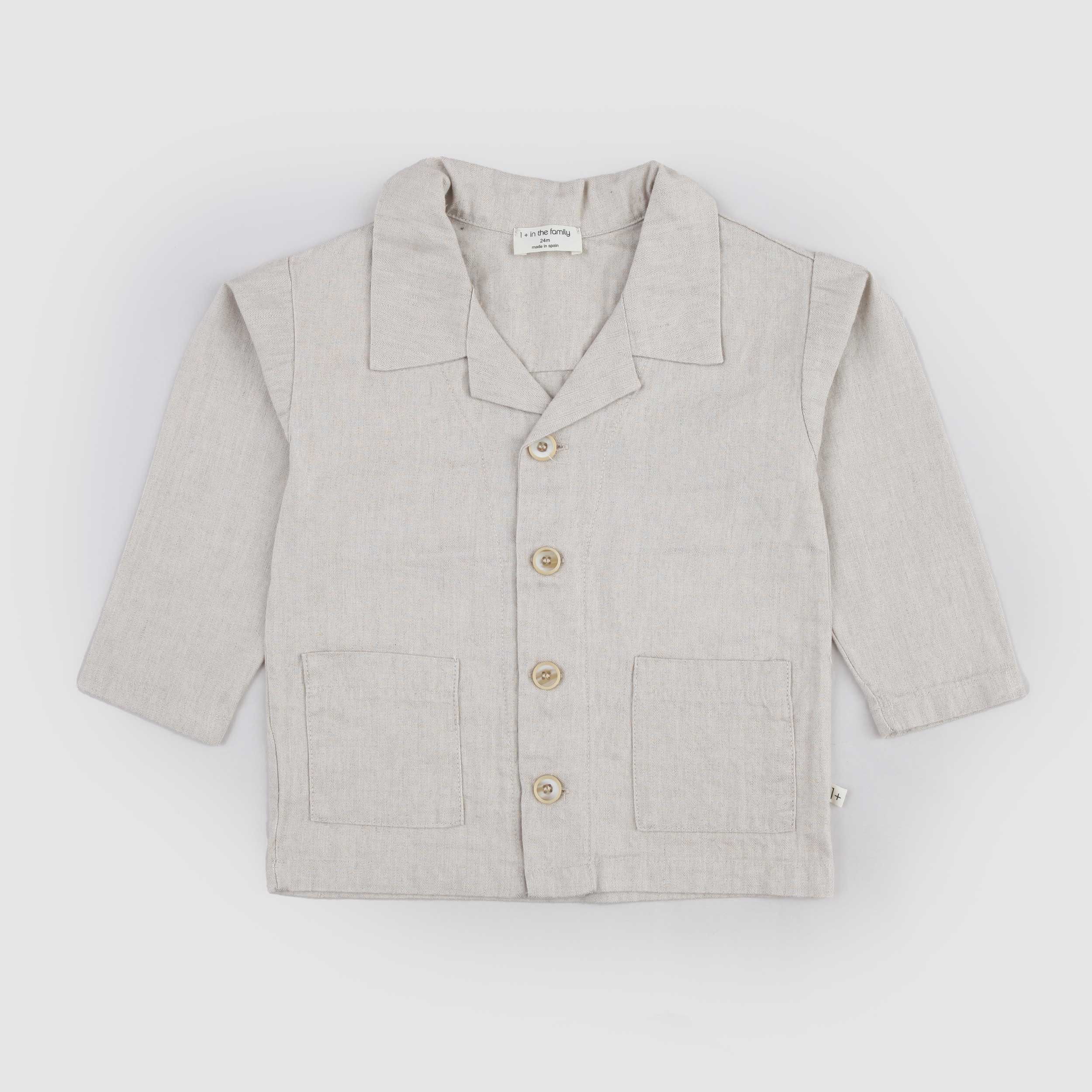 Giacca Beige con Taschino Firmata ONE MORE IN THE FAMILY