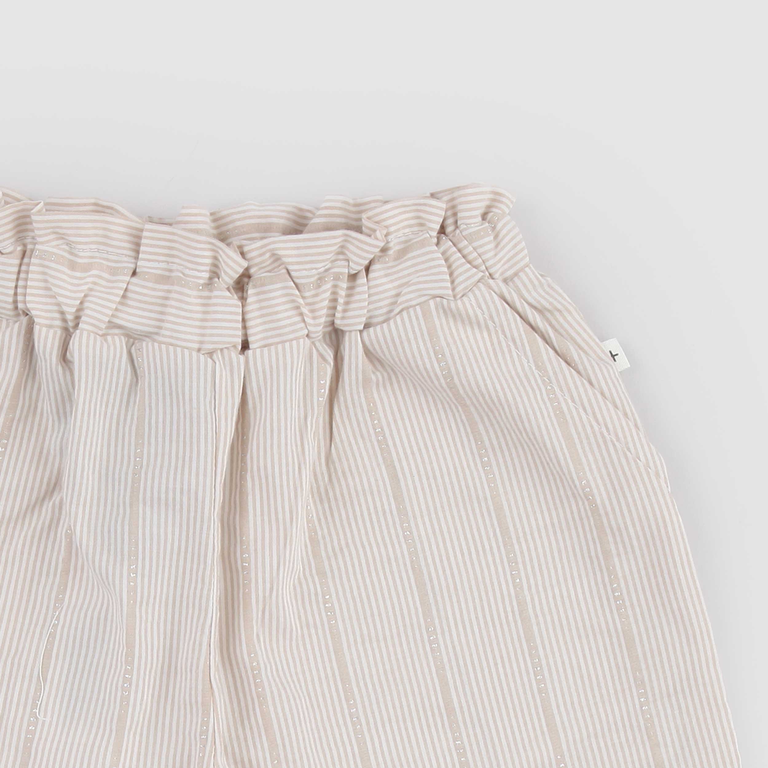 Pantalone Beige con Lurex Firmato ONE MORE IN THE FAMILY