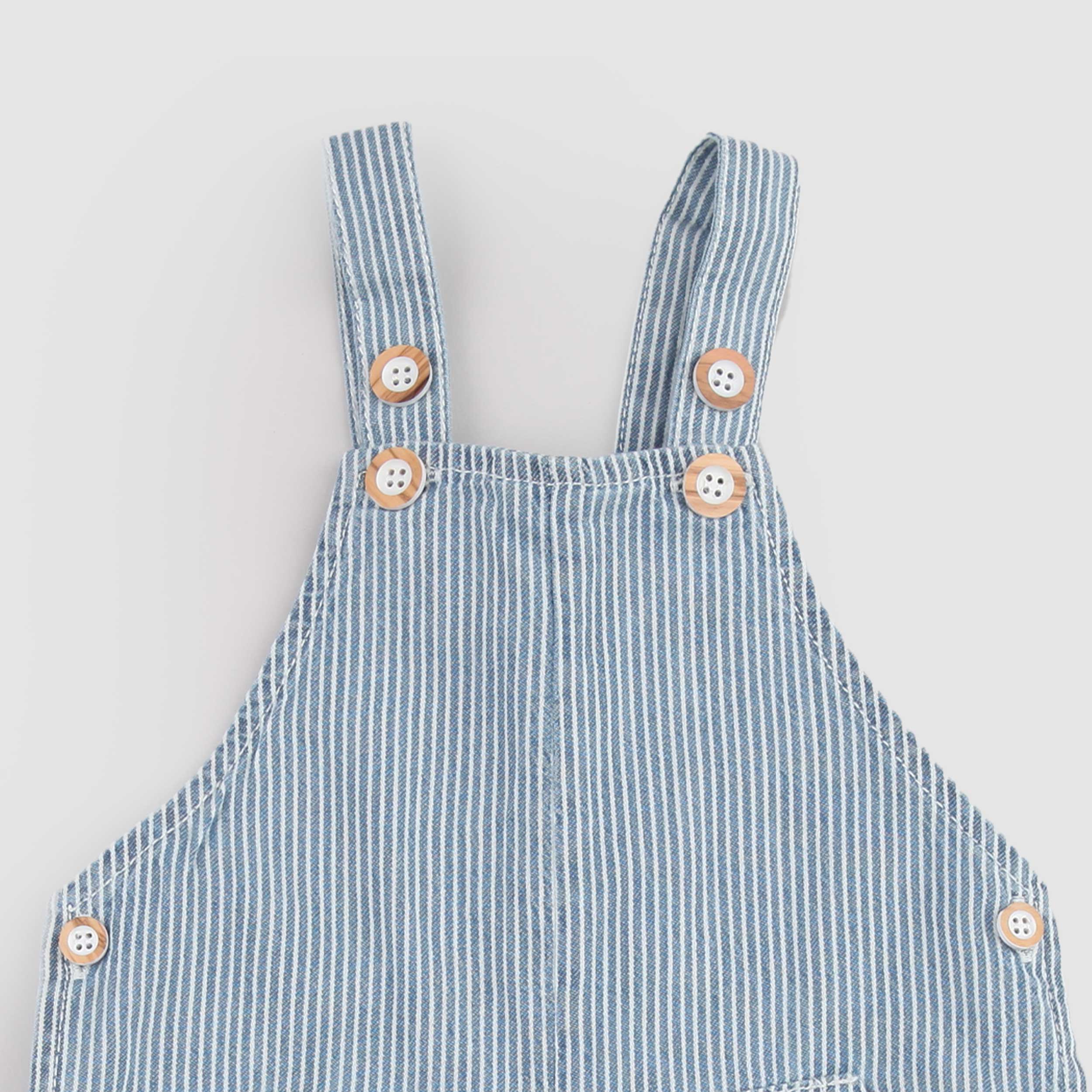 Light Blue Long Overalls by ONE MORE IN THE FAMILY