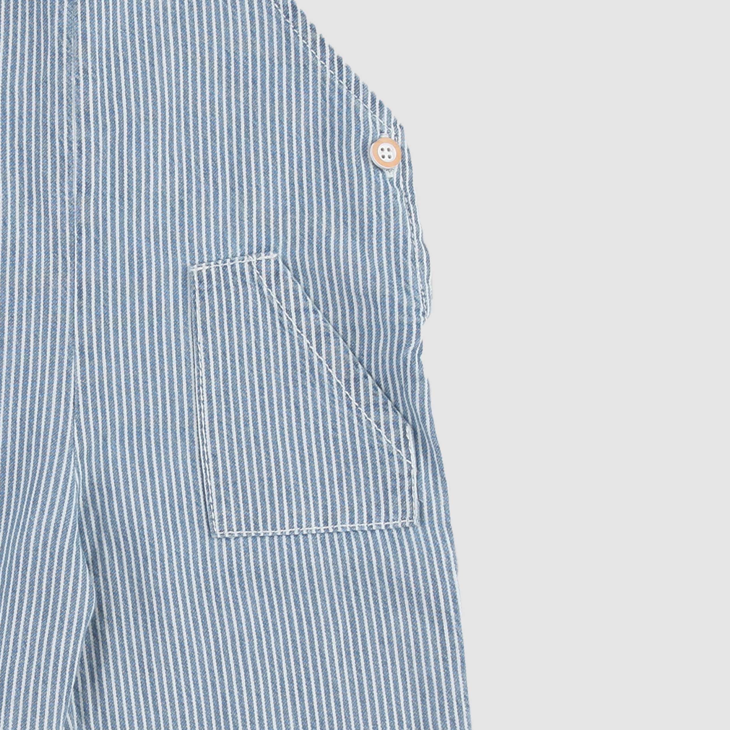 Light Blue Long Overalls by ONE MORE IN THE FAMILY