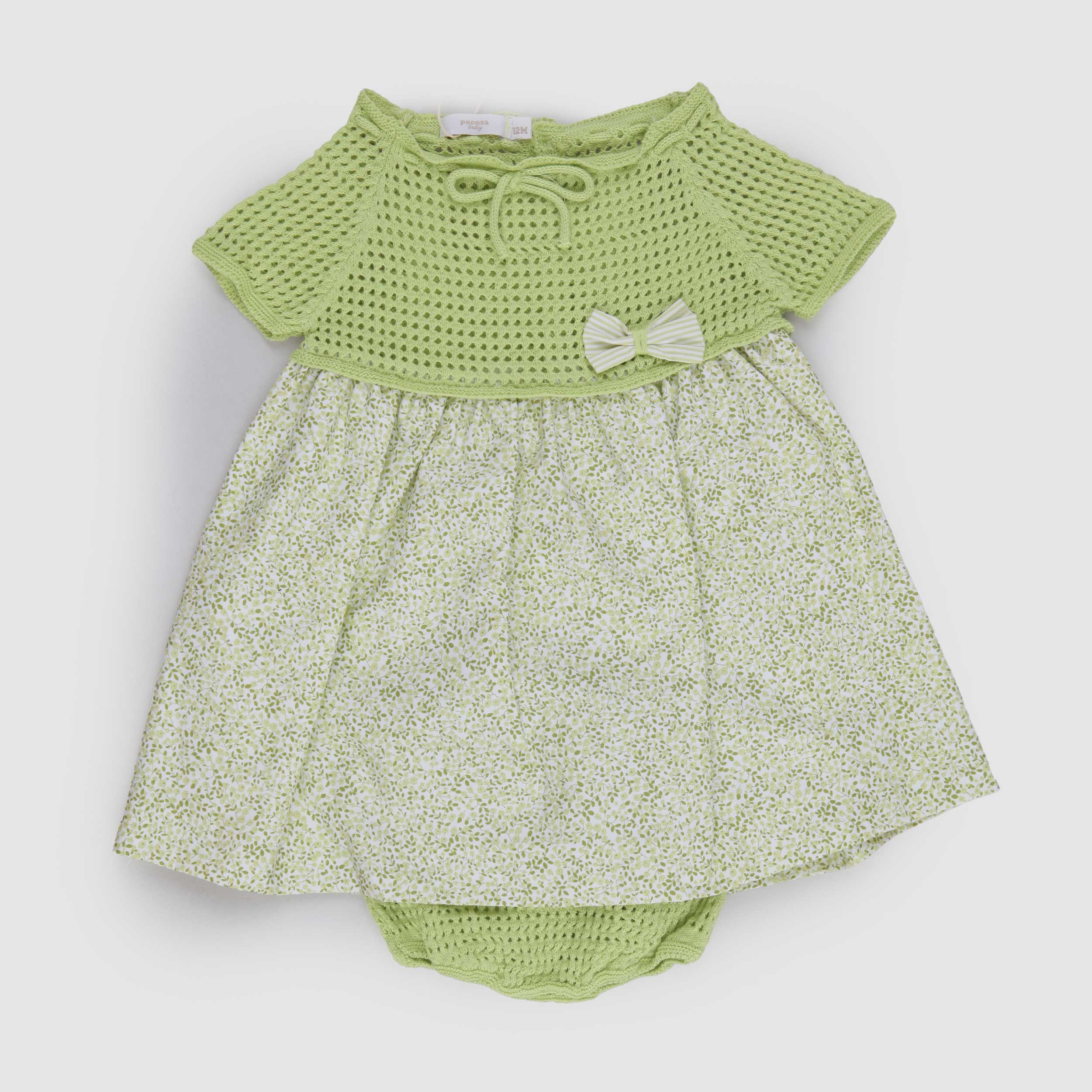 Abito Verde Pistacchio con Culotte Firmato PECESA