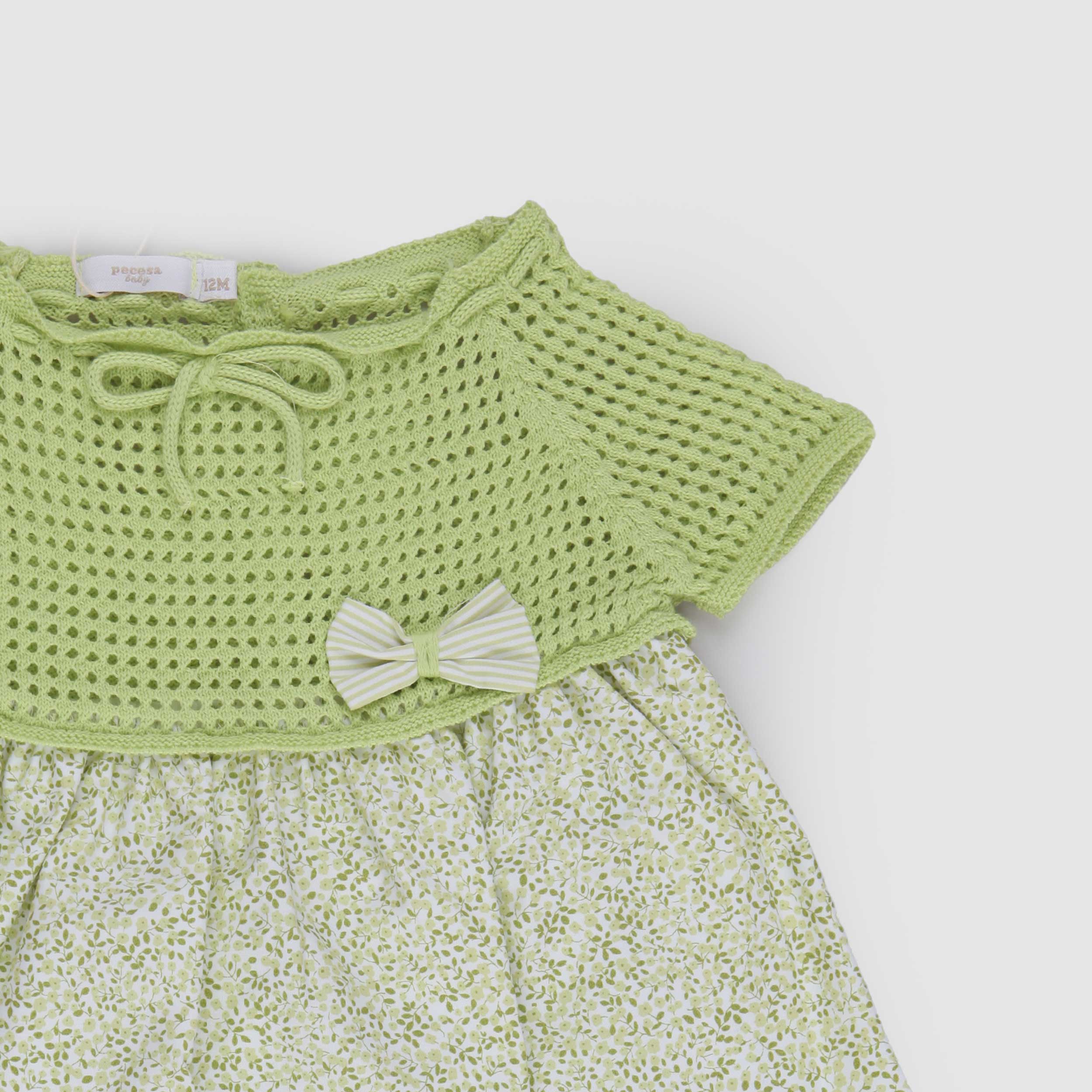 Abito Verde Pistacchio con Culotte Firmato PECESA