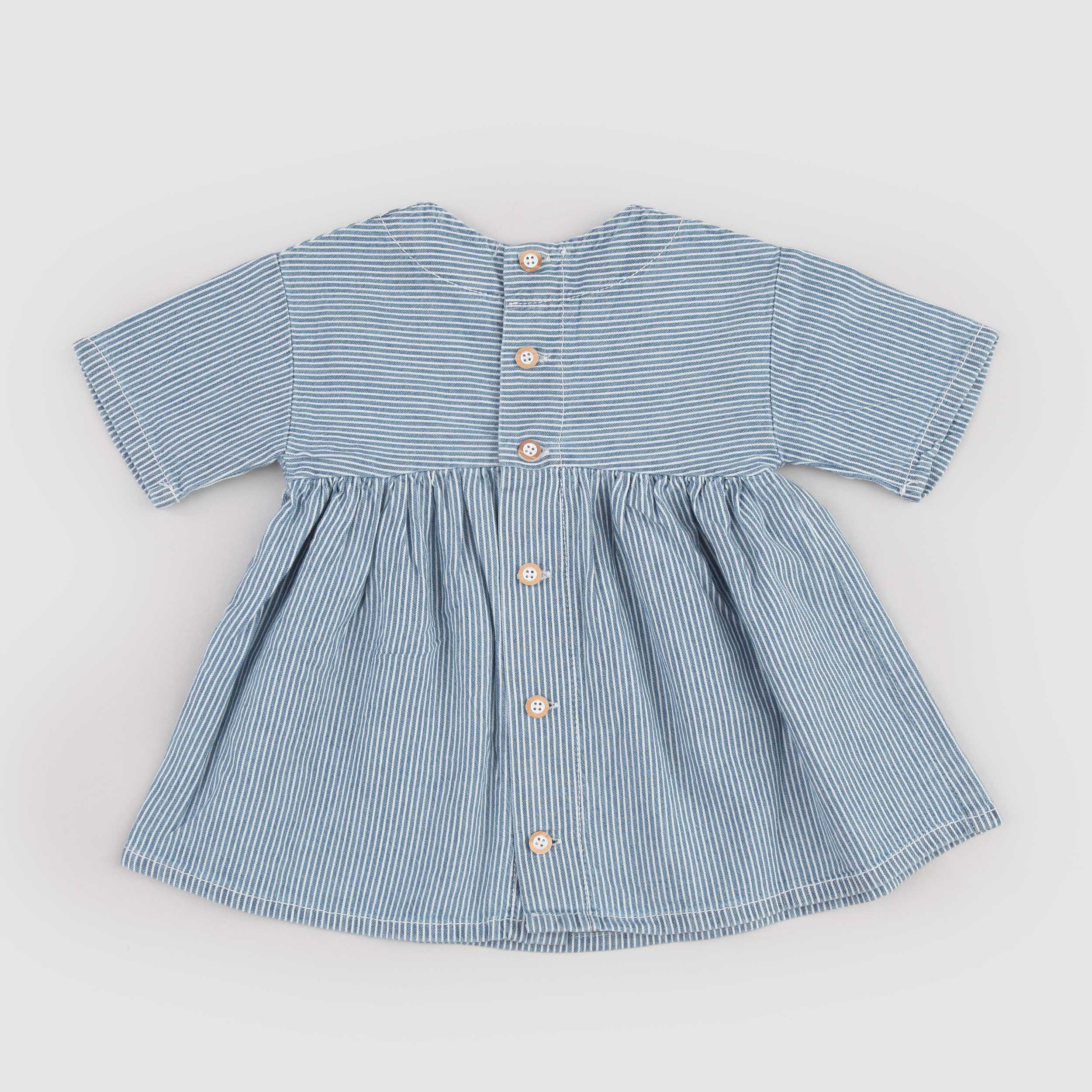 Abito Celeste Stile Impero Firmato ONE MORE IN THE FAMILY