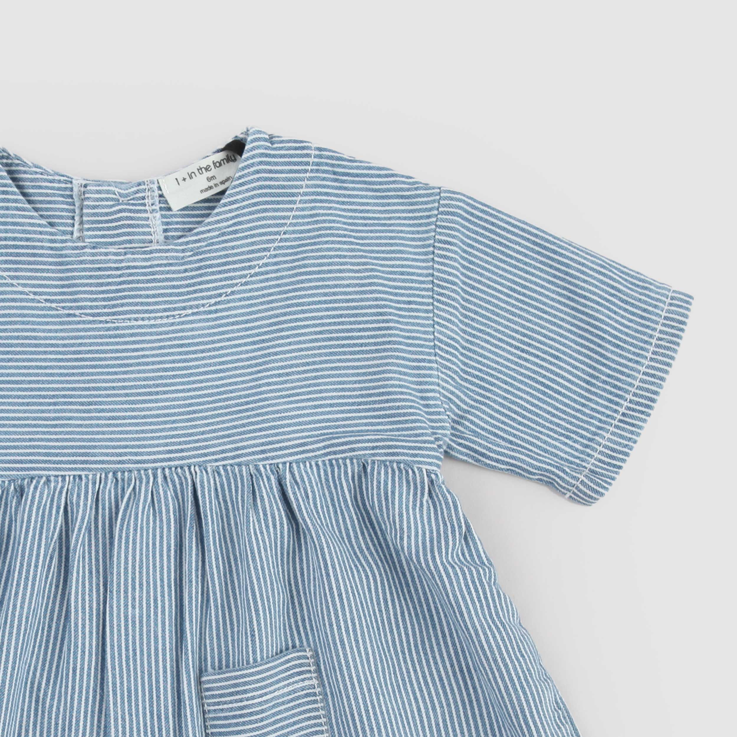 Light Blue Empire Dress by ONE MORE IN THE FAMILY
