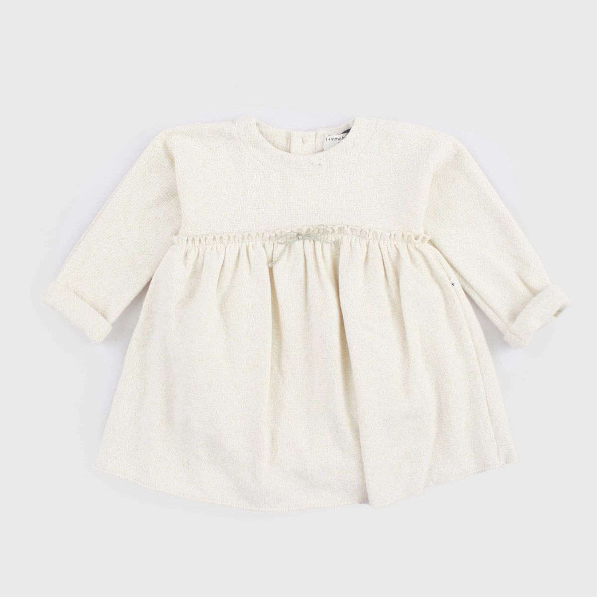Beige and Culotte Dress for Newborn by ONE MORE IN THE FAMILY