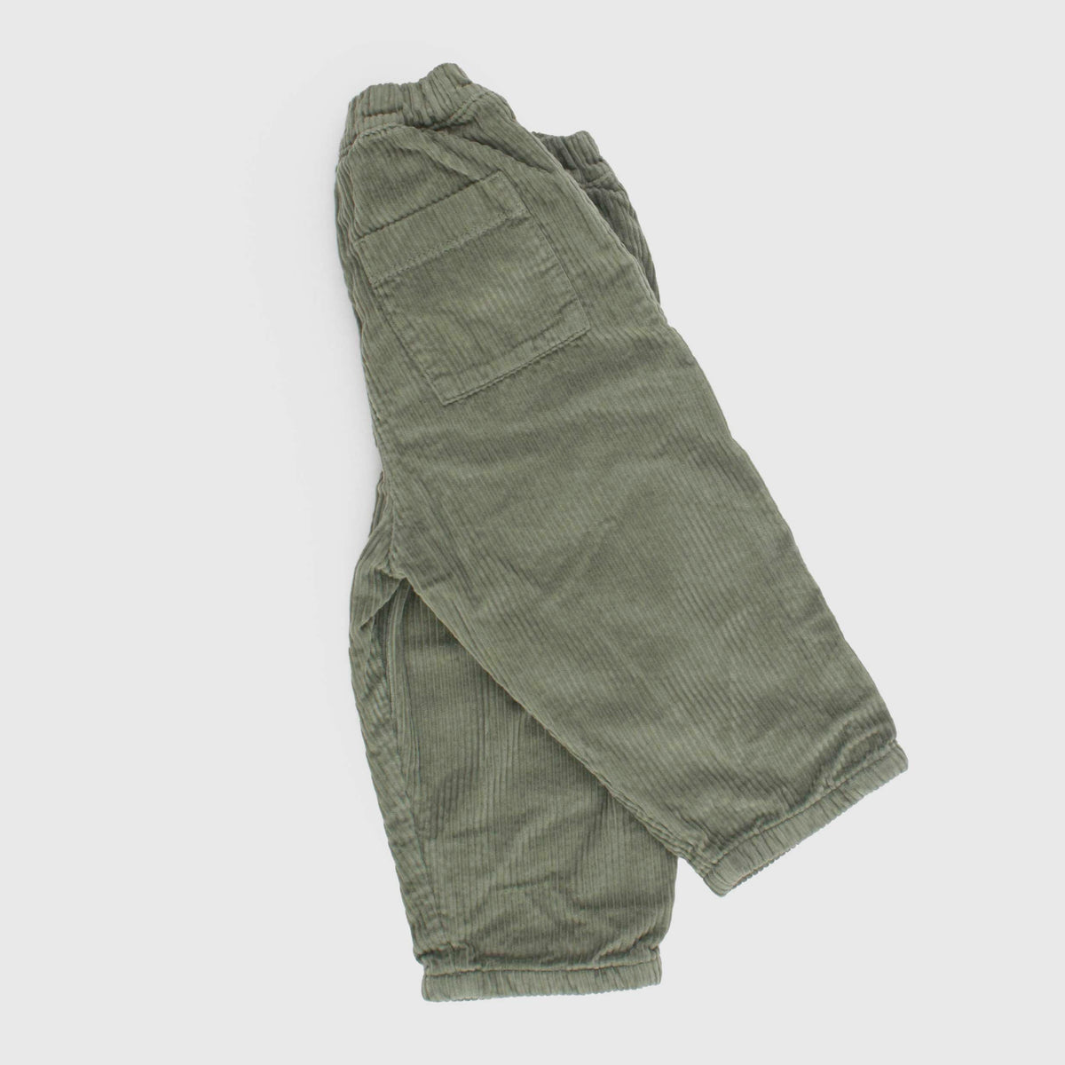 Green Velvet Trousers for Newborn by ONE MORE IN THE FAMILY