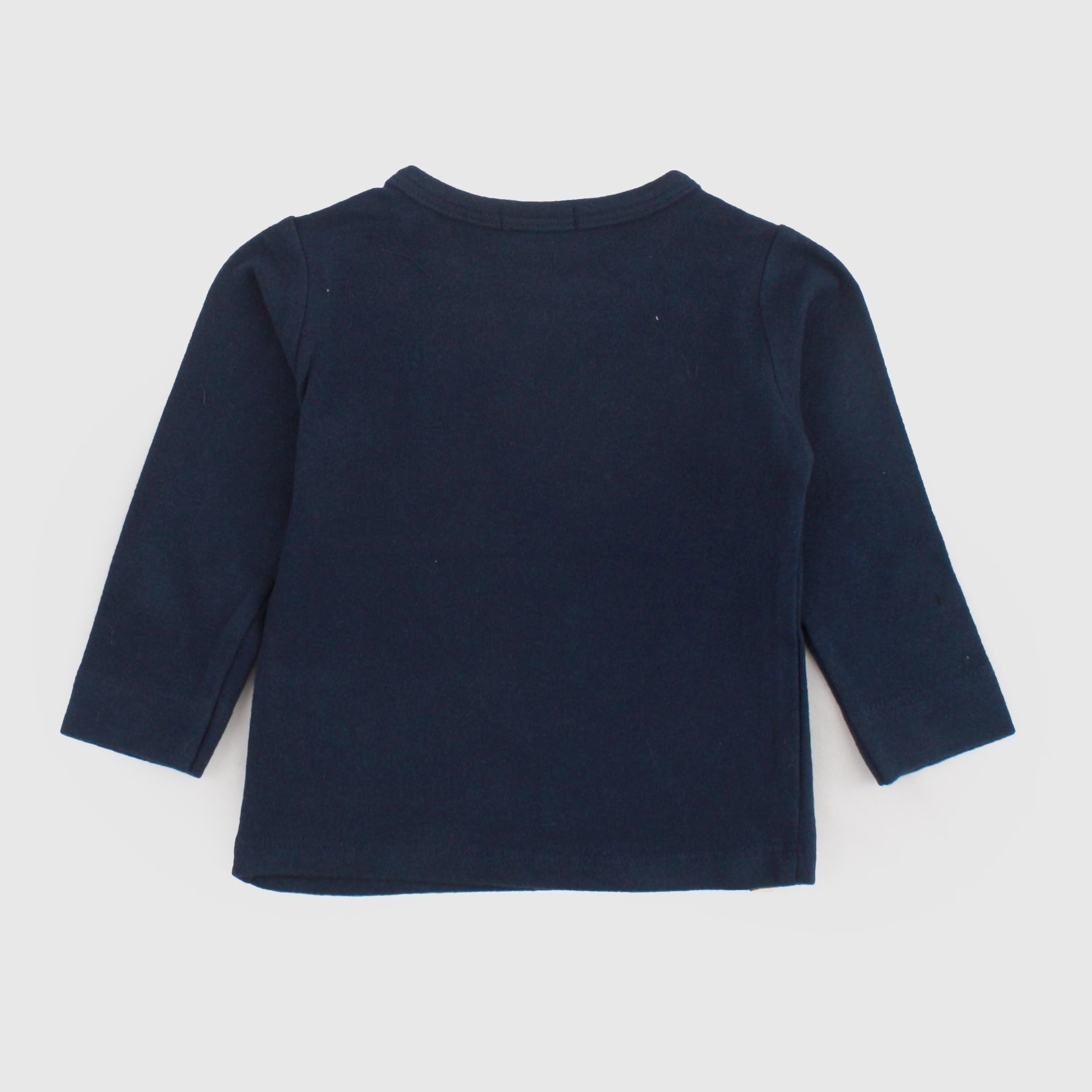 T-shirt Blu con Bottoni per Neonato by ONE MORE IN THE FAMILY