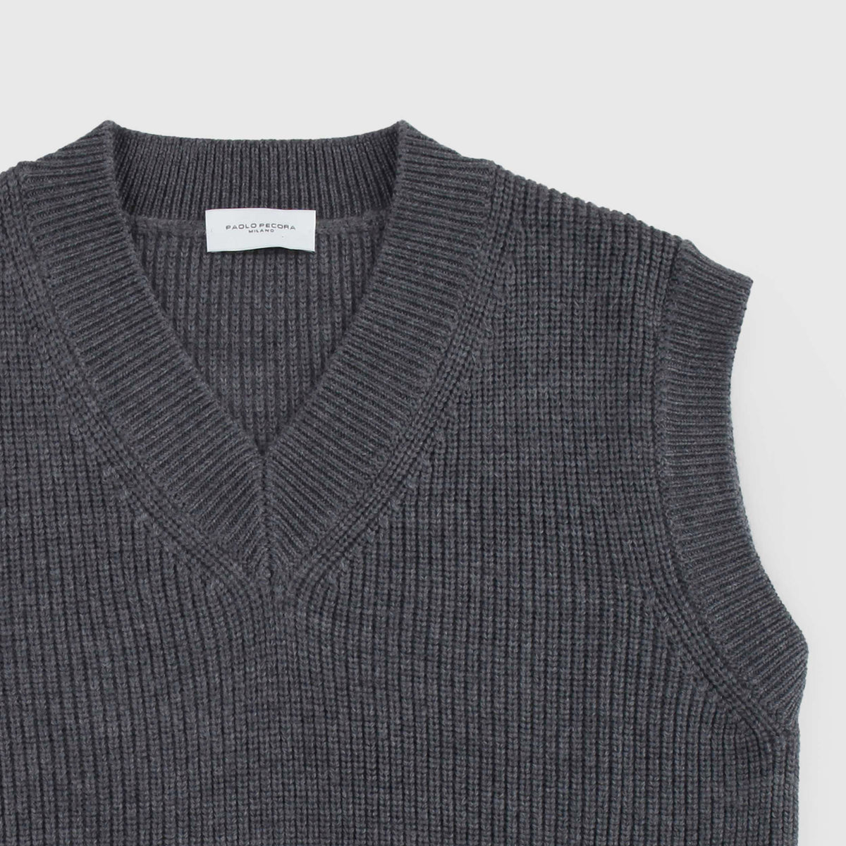 Gray Handy in V-Neck Knit for Boy PAOLO PECORA