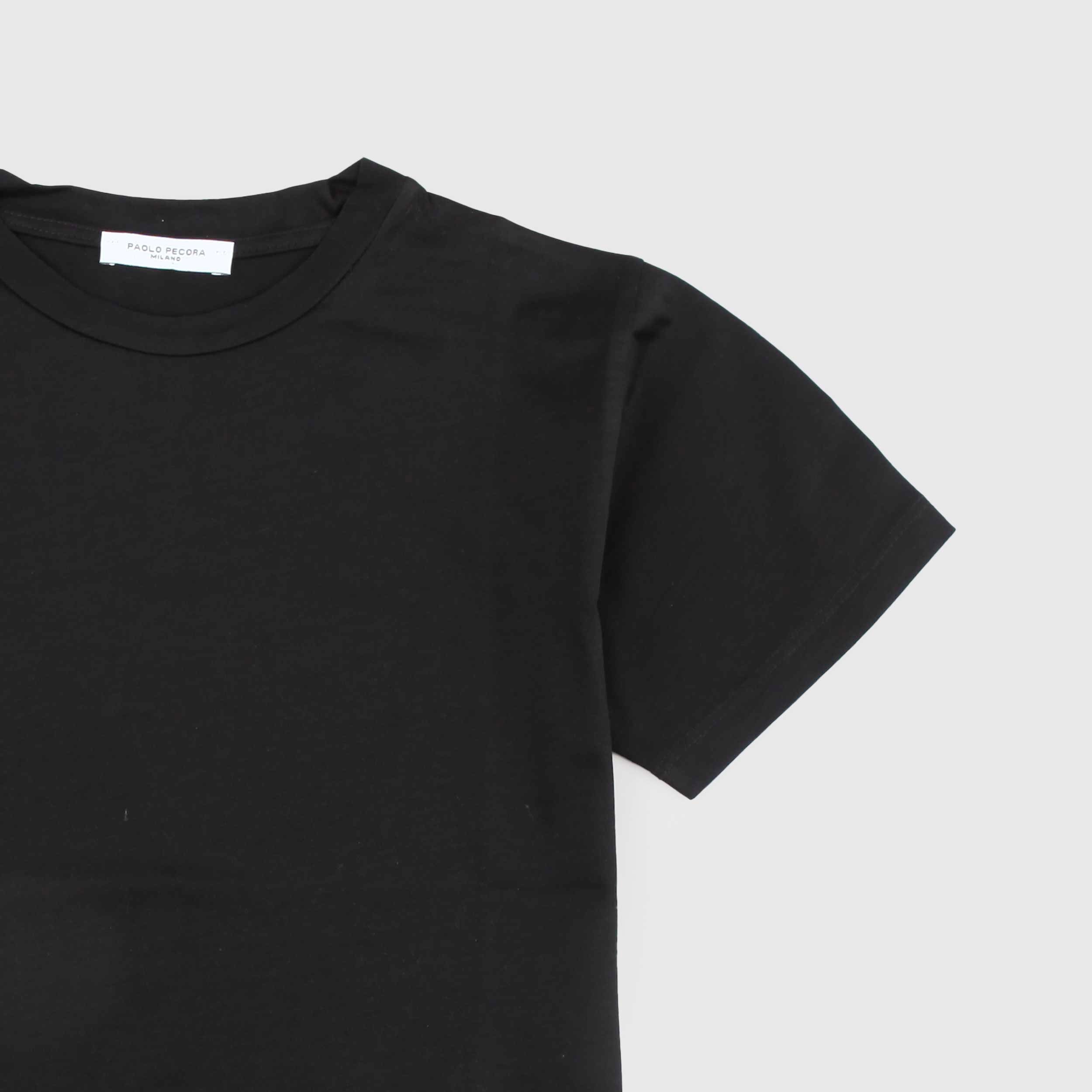 T-shirt con Stampa in Contrasto Firmata PAOLO PECORA