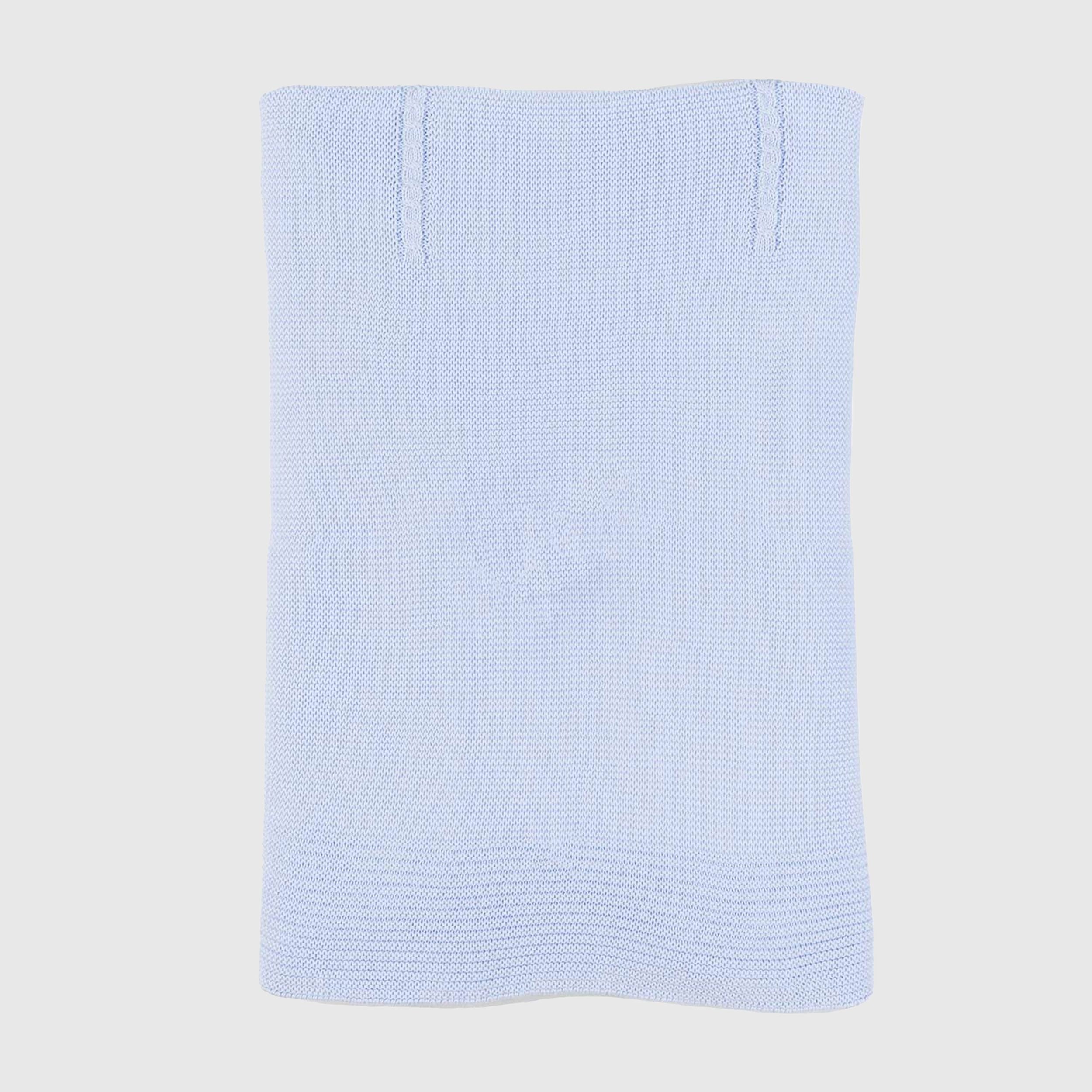 Coperta cotone celeste neonato