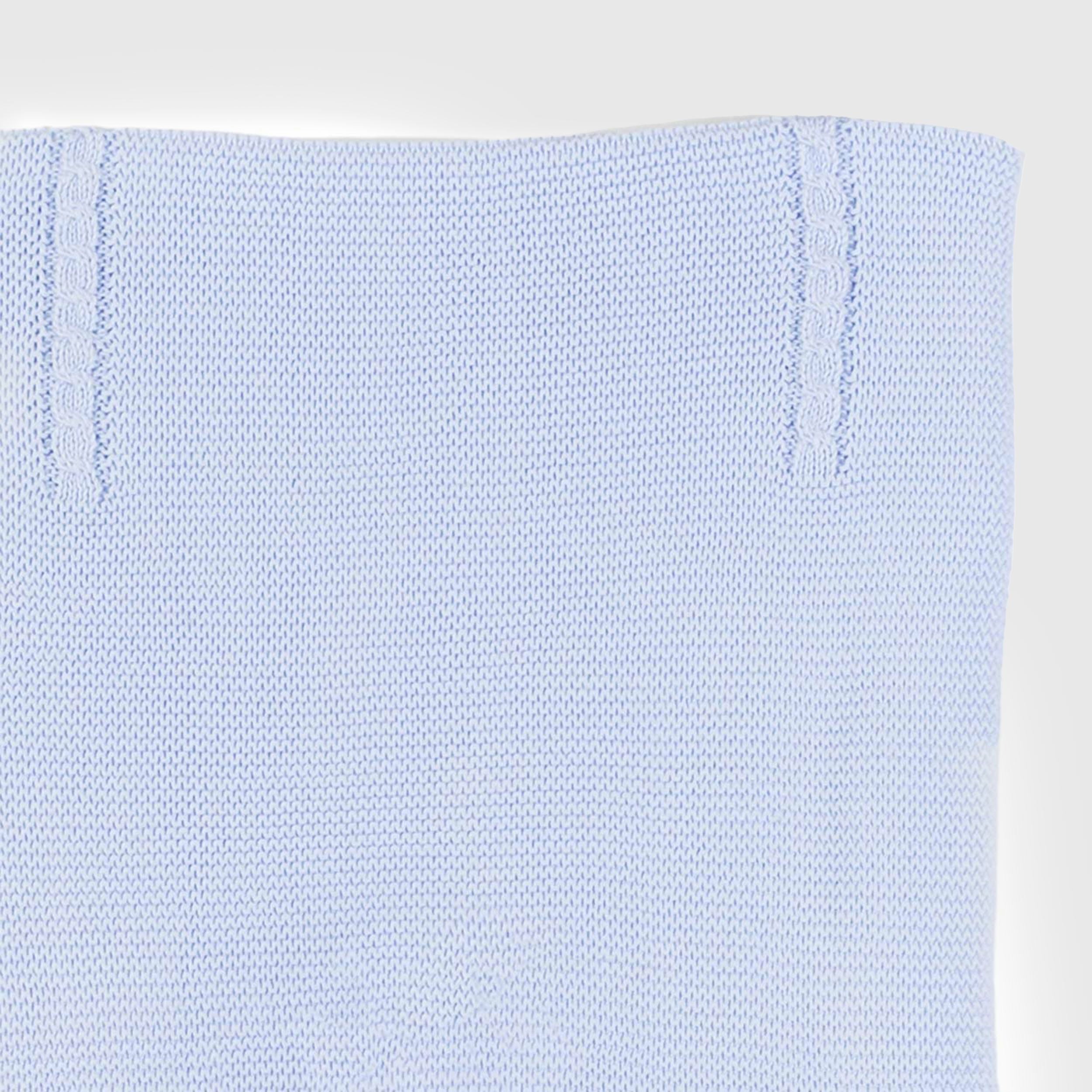 Coperta cotone celeste neonato