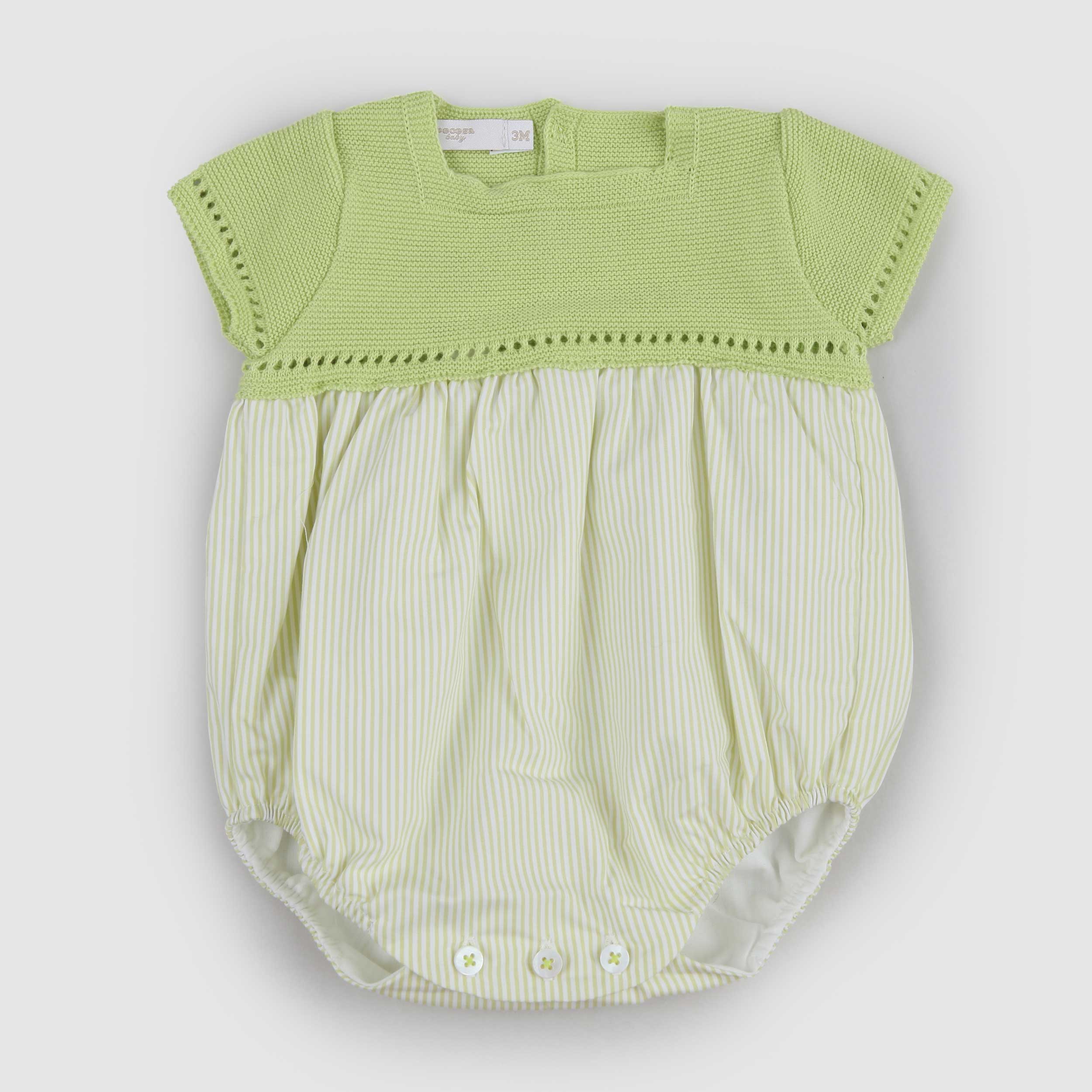 Pagliaccetto Verde Due Tessuti Firmato PECESA