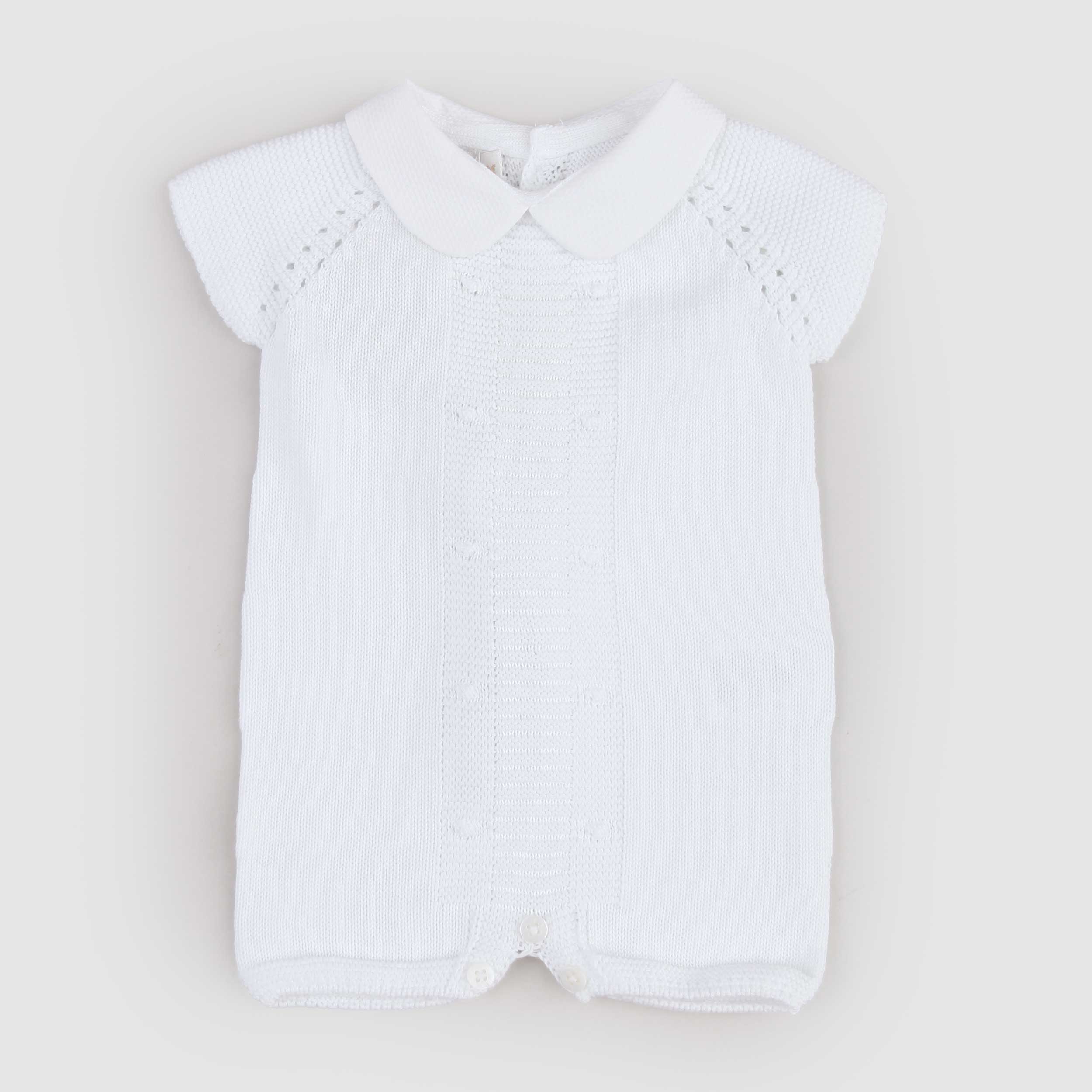 White Onesie with Buttons by PECESA
