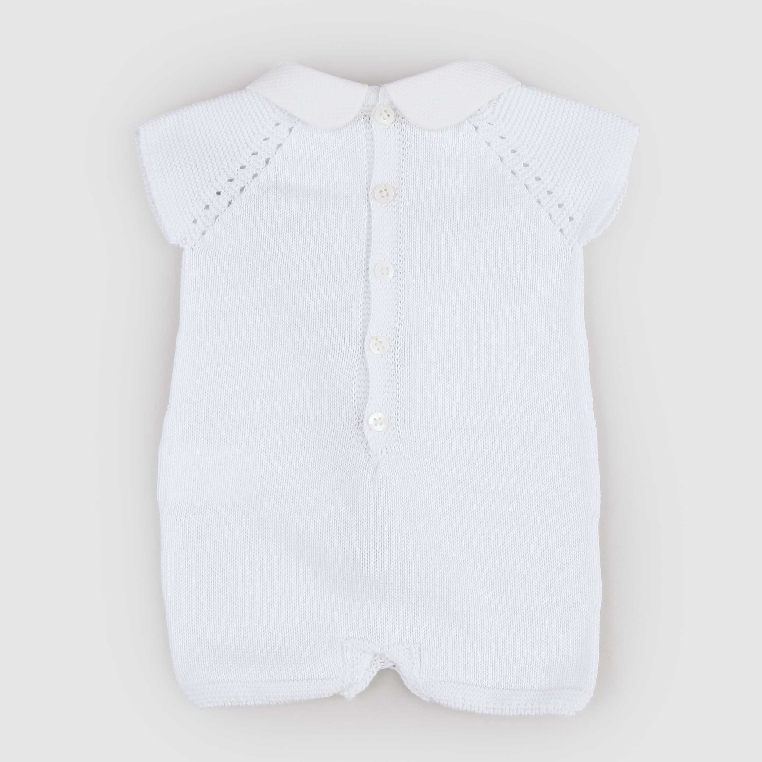 White Onesie with Buttons by PECESA
