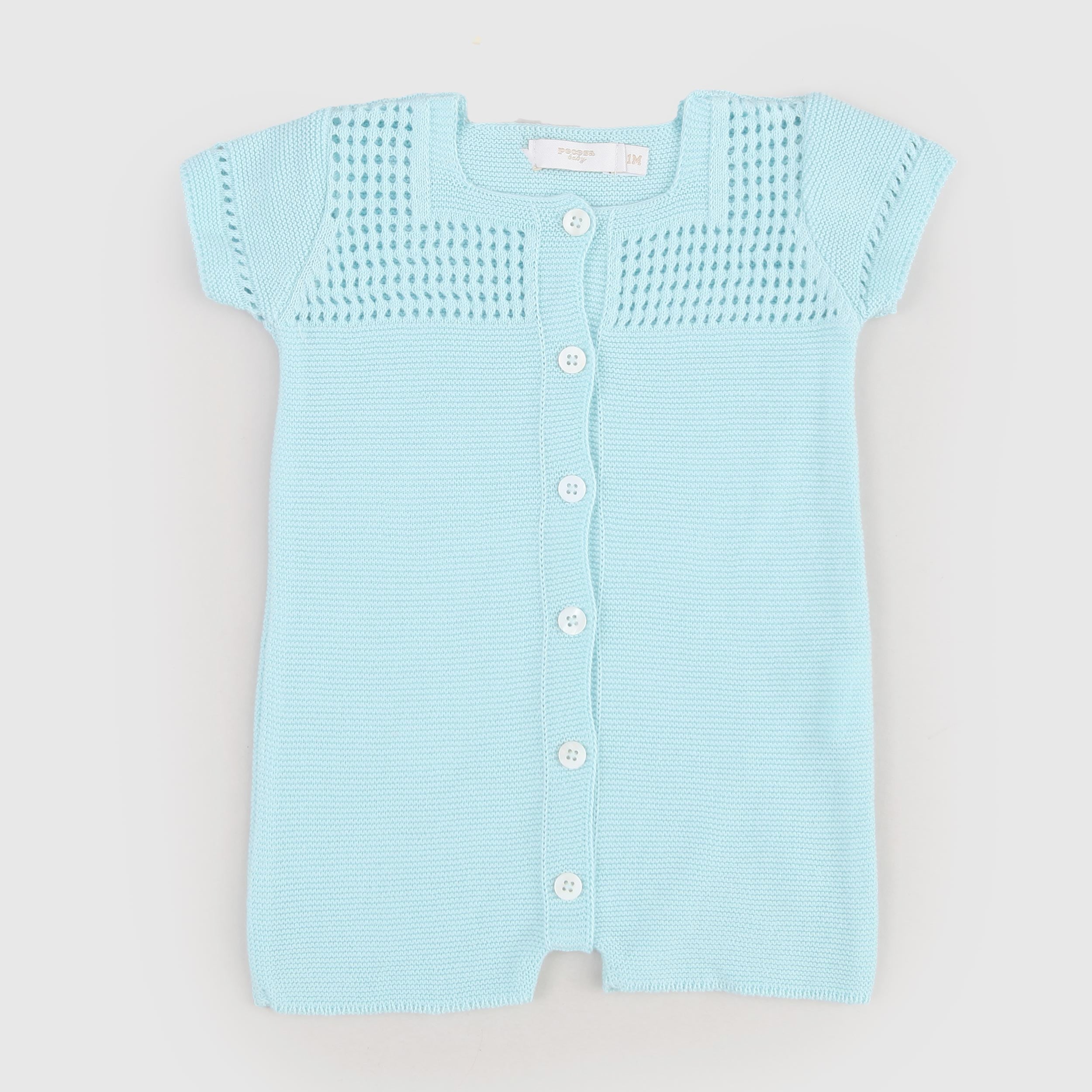 Light Blue Short Romper by PECESA