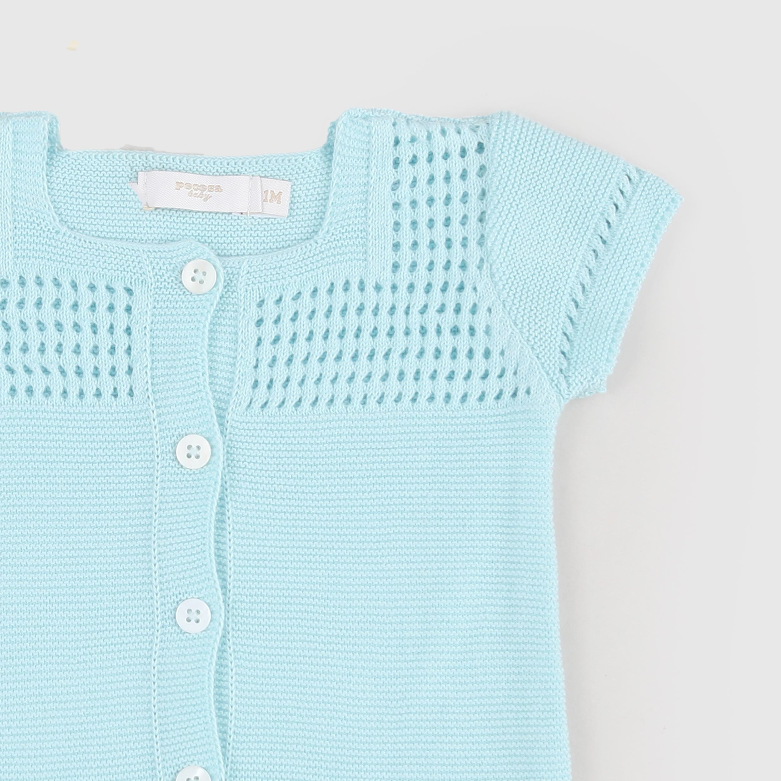 Light Blue Short Romper by PECESA