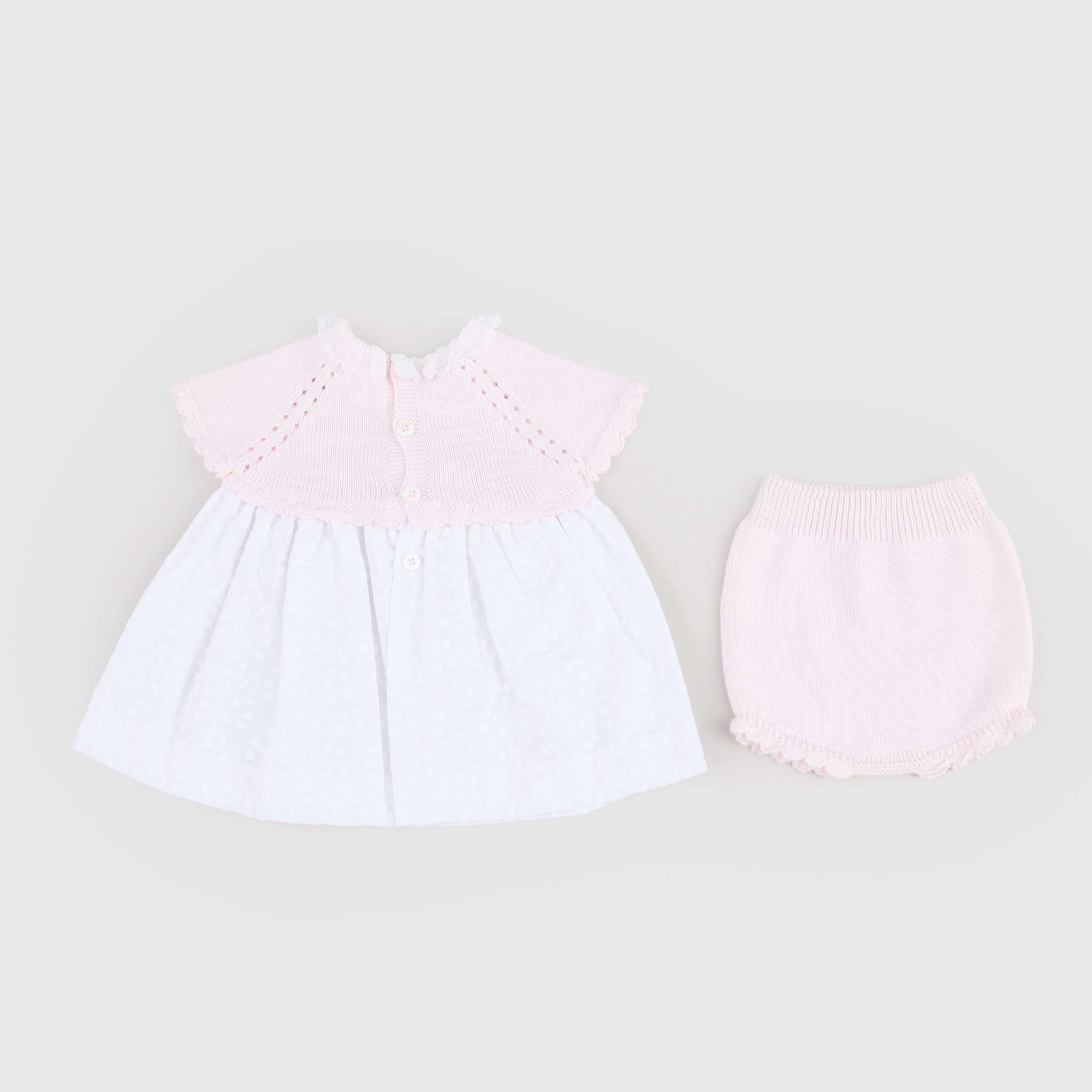 Abito Bianco e Rosa Firmato PECESA