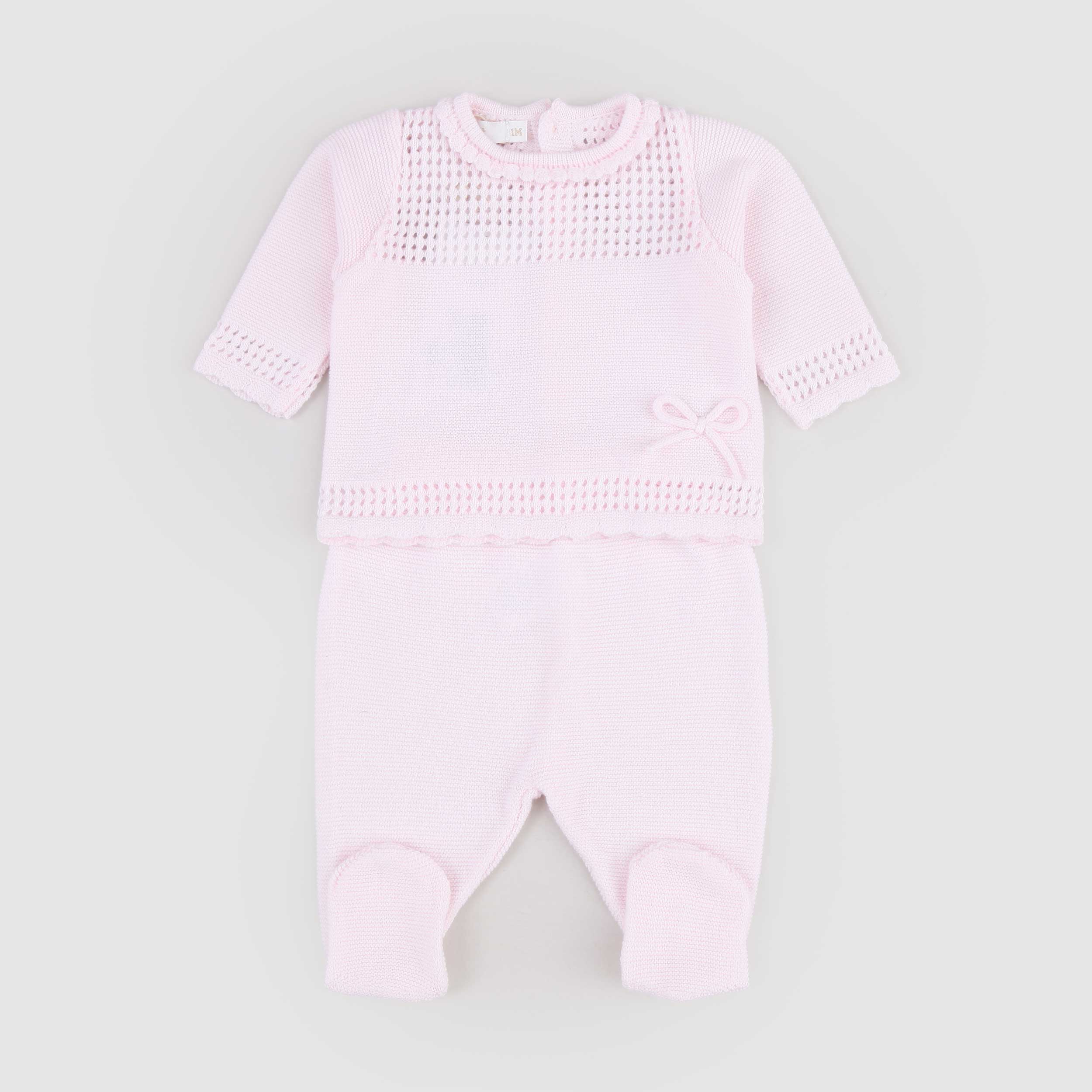 Pink Two-Piece Romper Finished by PECESA