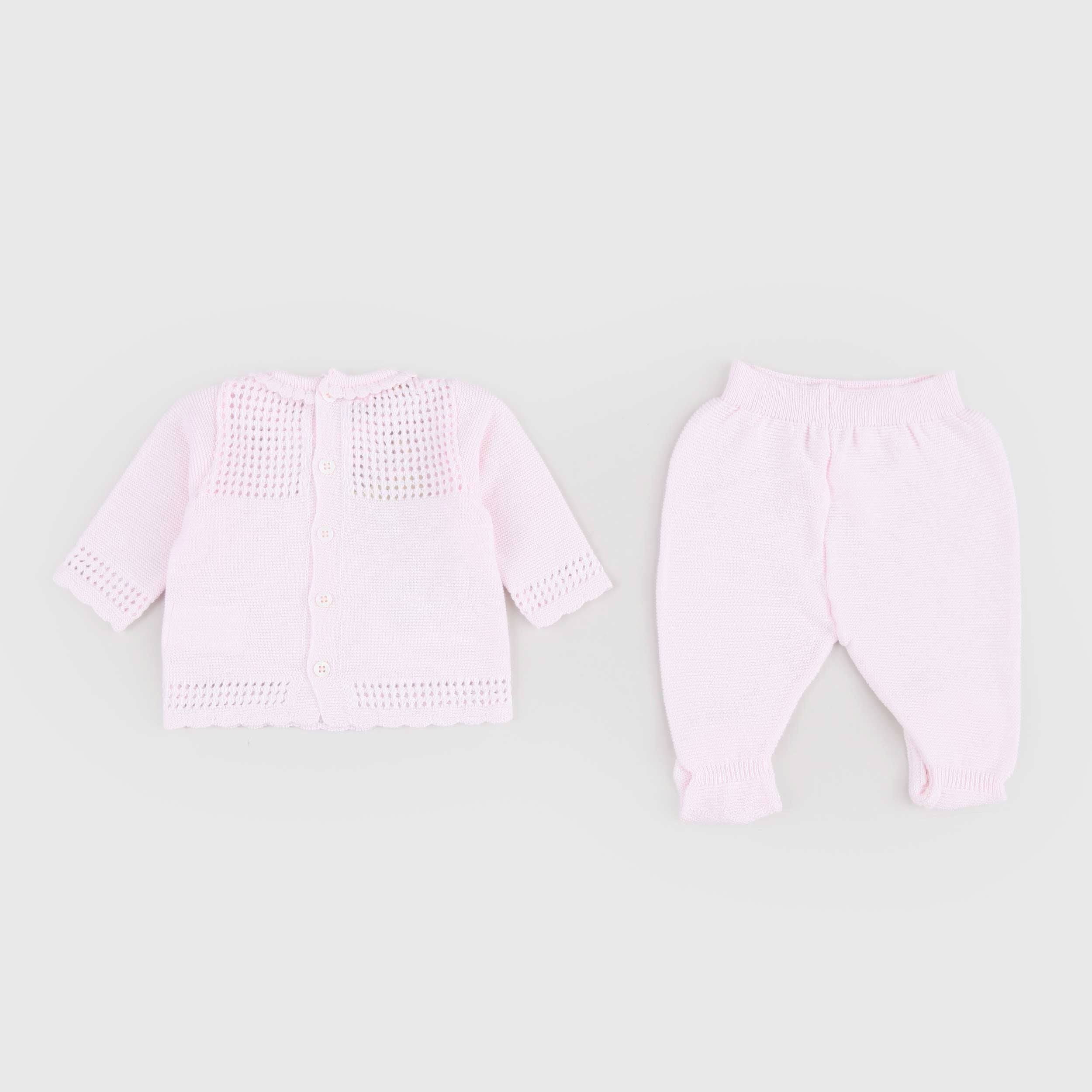 Tutina Rosa due Pezzi Rifinita Firmata PECESA