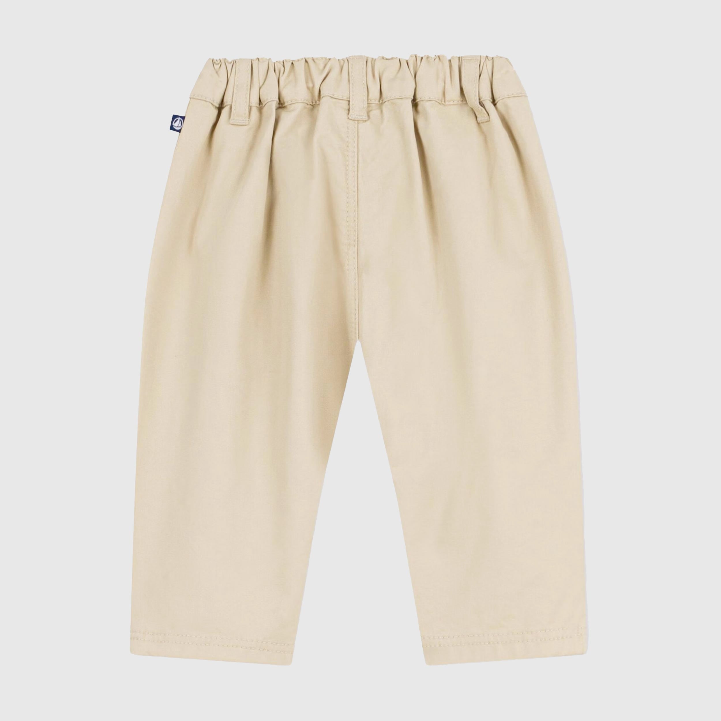 Pantalone Beige in Twill Firmato PETIT BATEAU